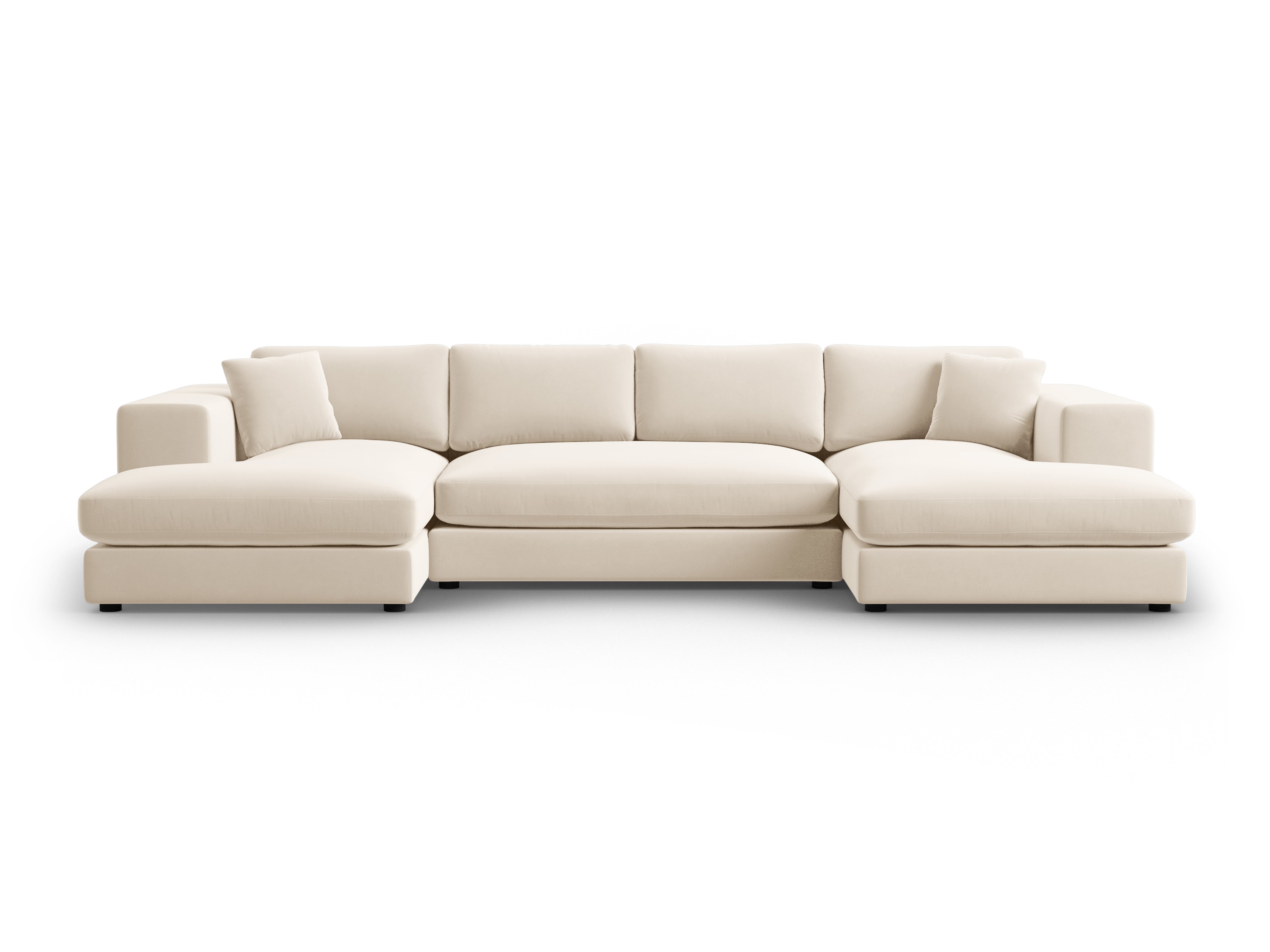 Velvet Panoramic Sofa, "Tendance", 5 Seats, 344x170x72 Made in Europe, CXL by Christian Lacroix, Eye on Design