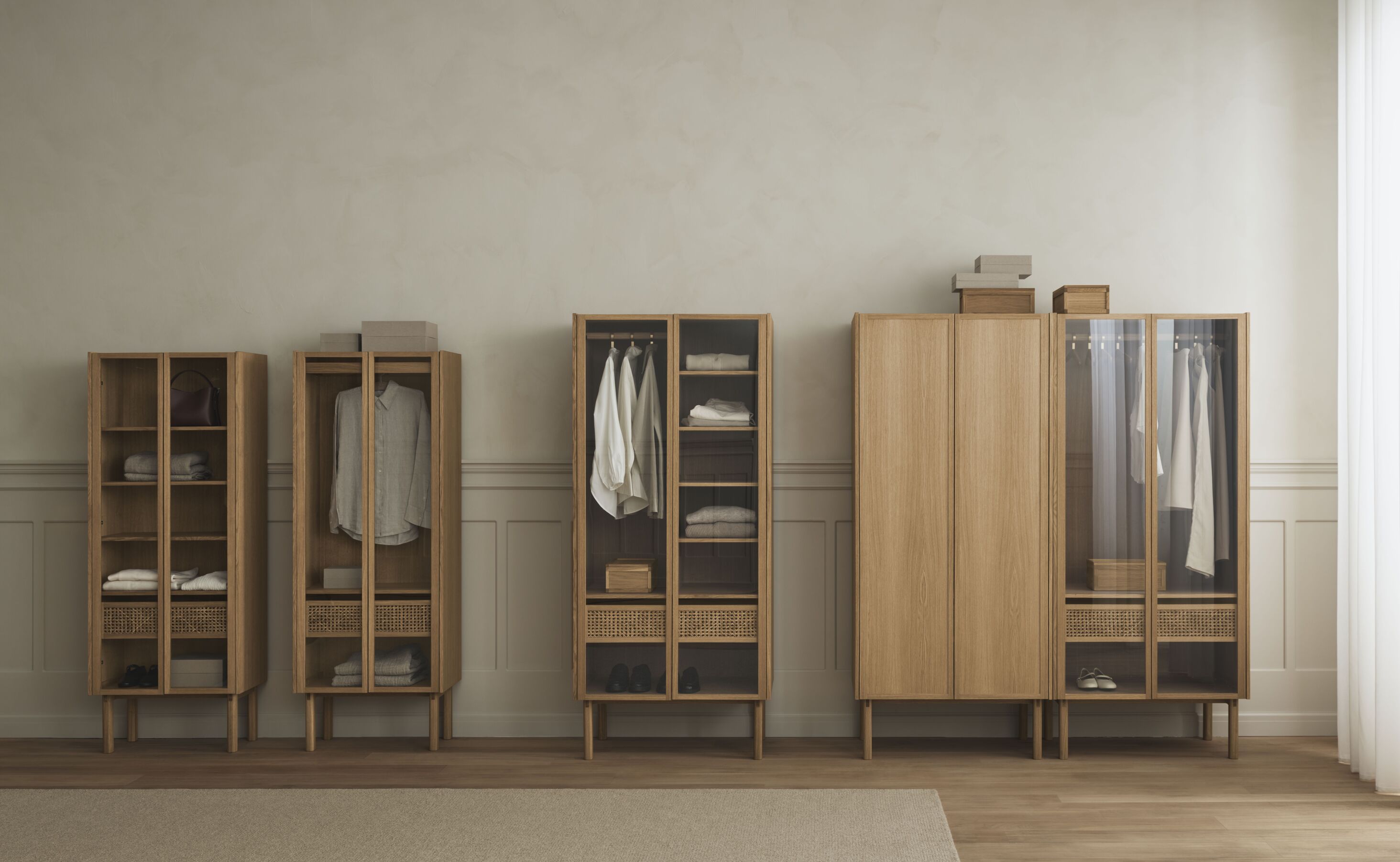 Wardrobe cana oak wood