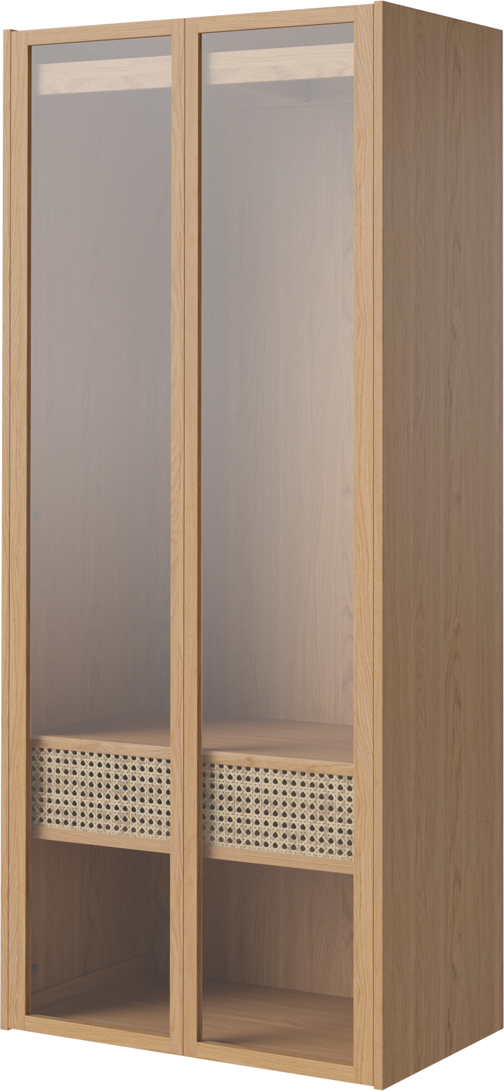 Wandgarderobe Kana Eiche Holz