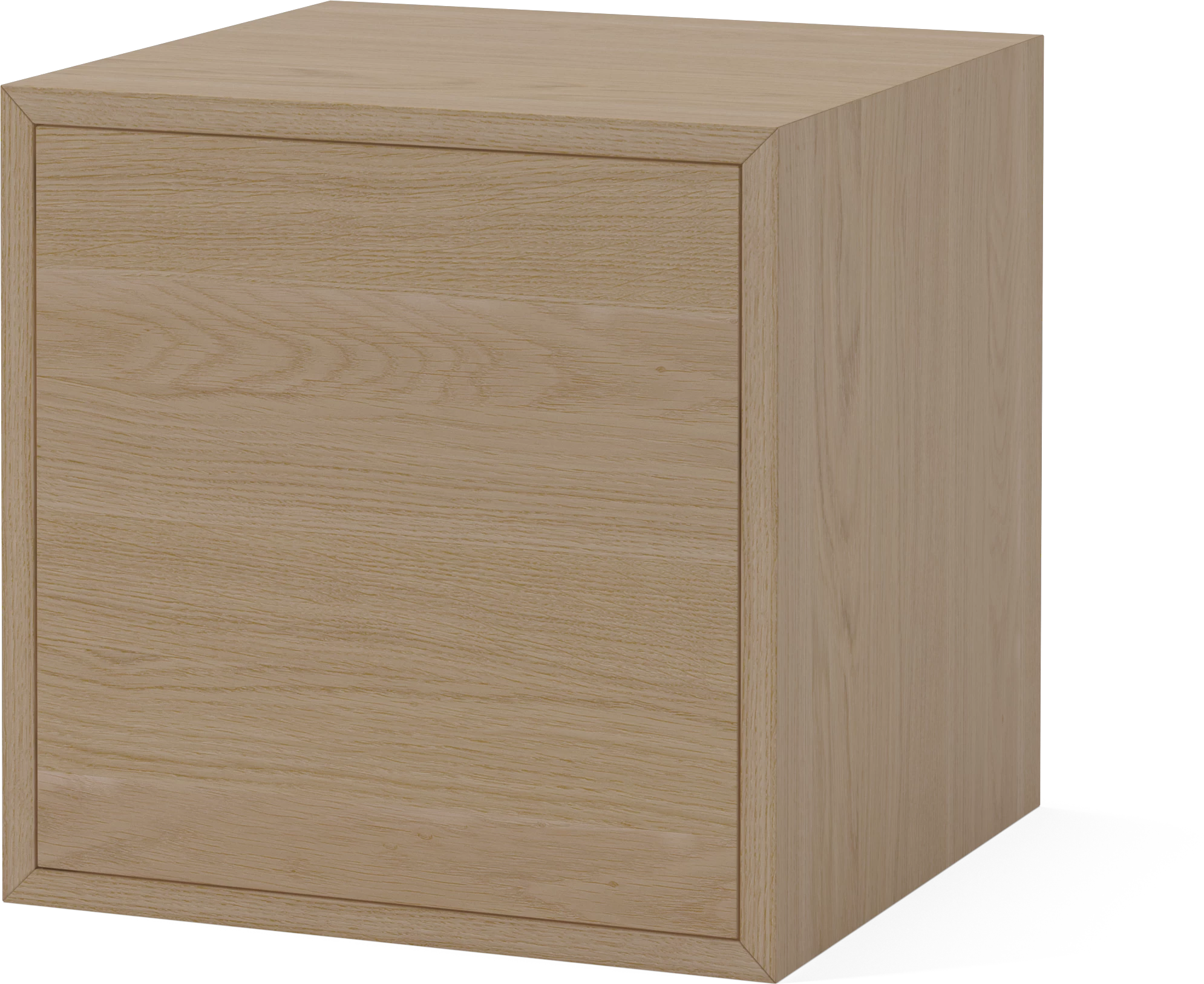 Case shelf - a single module of bright oak veneer