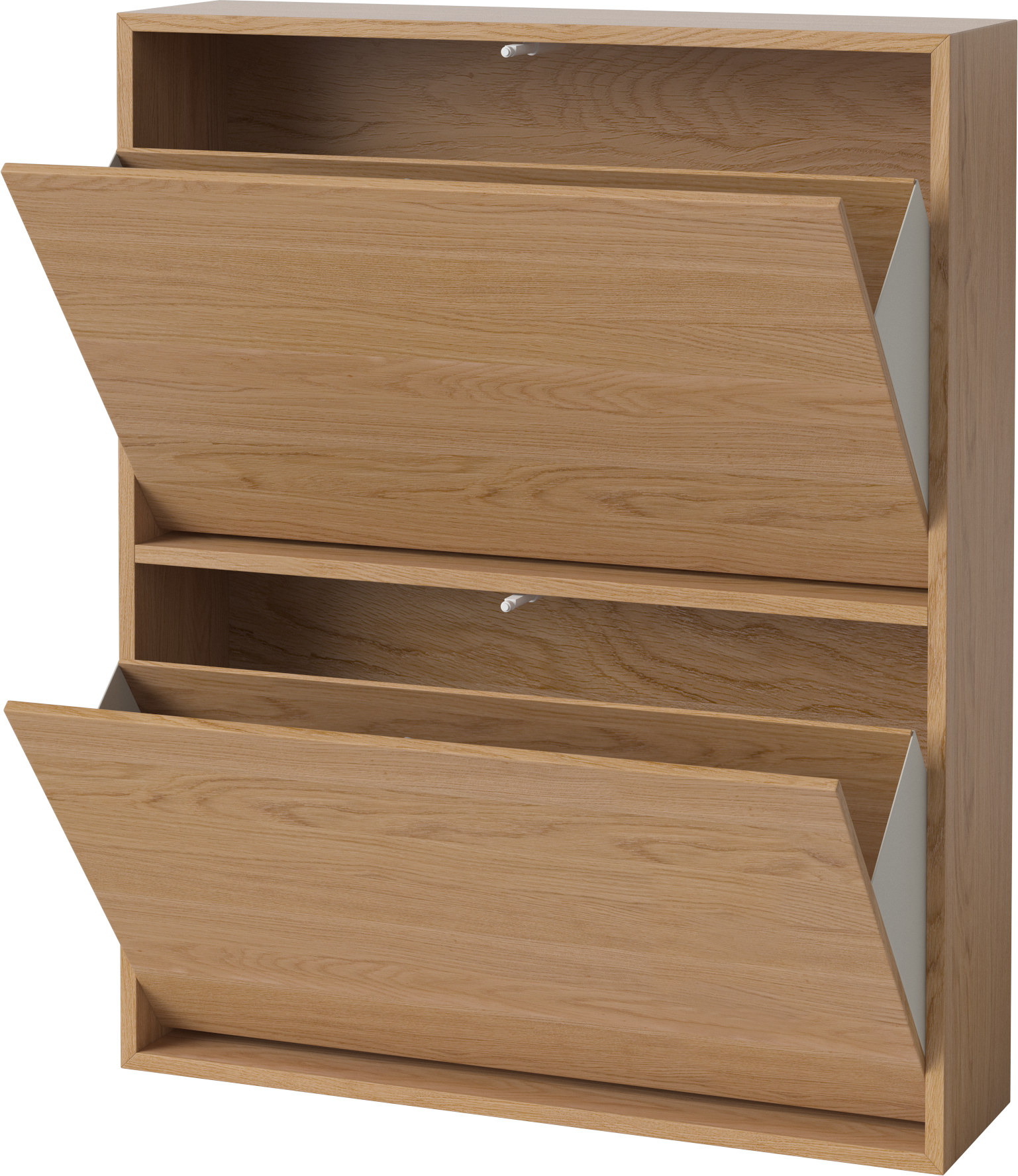 Case shoe cabinet oak veneer