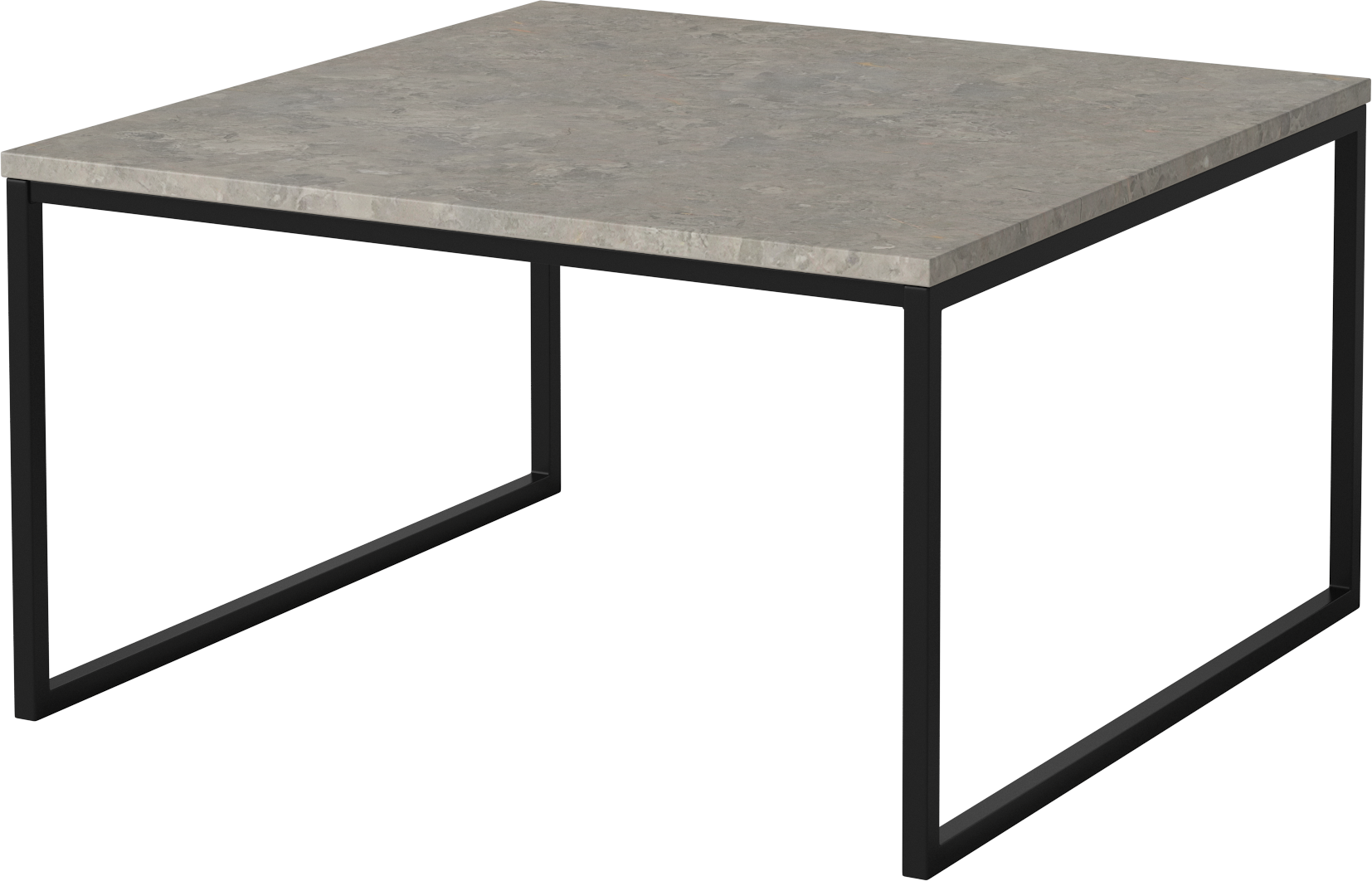 COMO coffee table black steel base