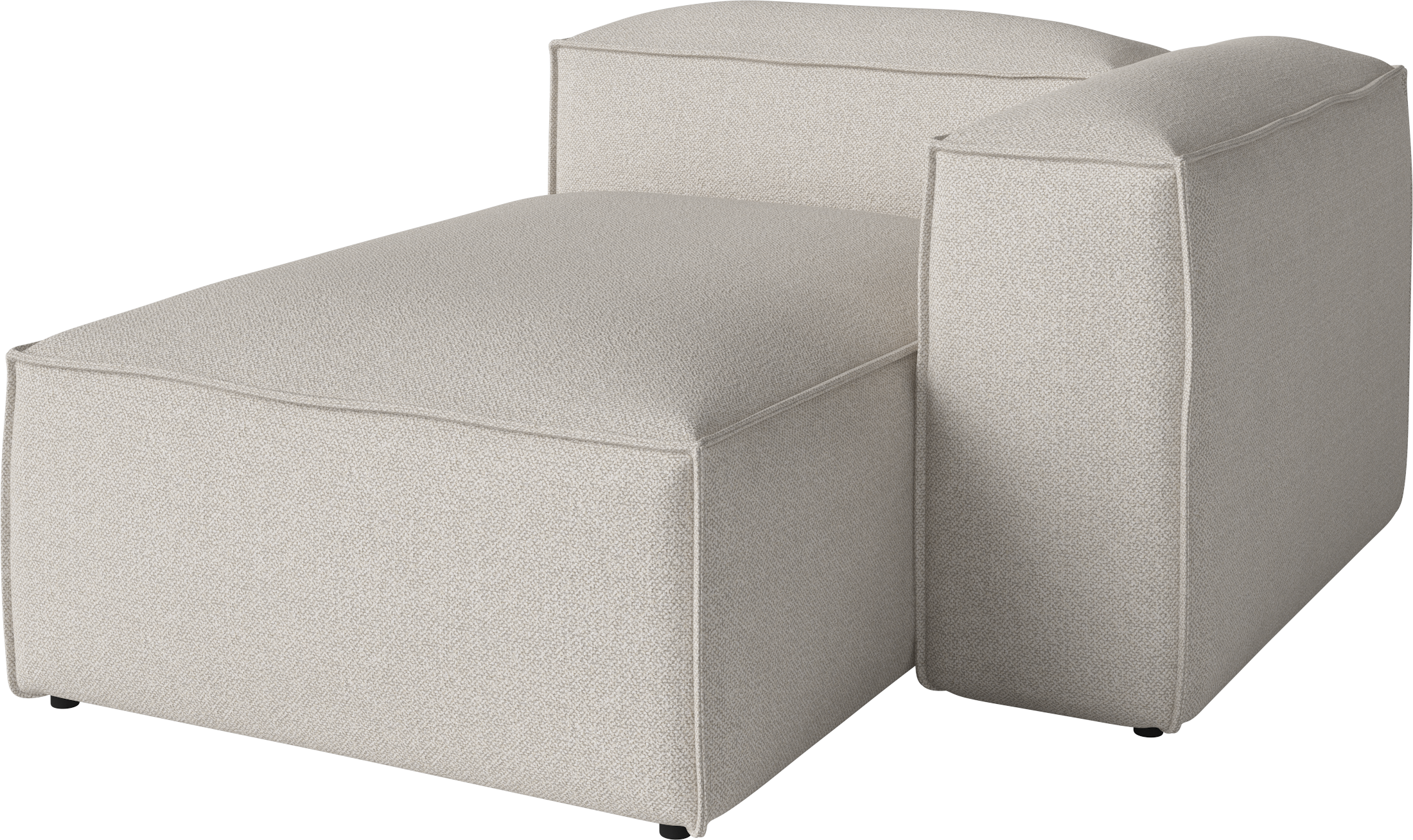 Modulares Sofa Cosima - rechts gepolsterte Chaiselong