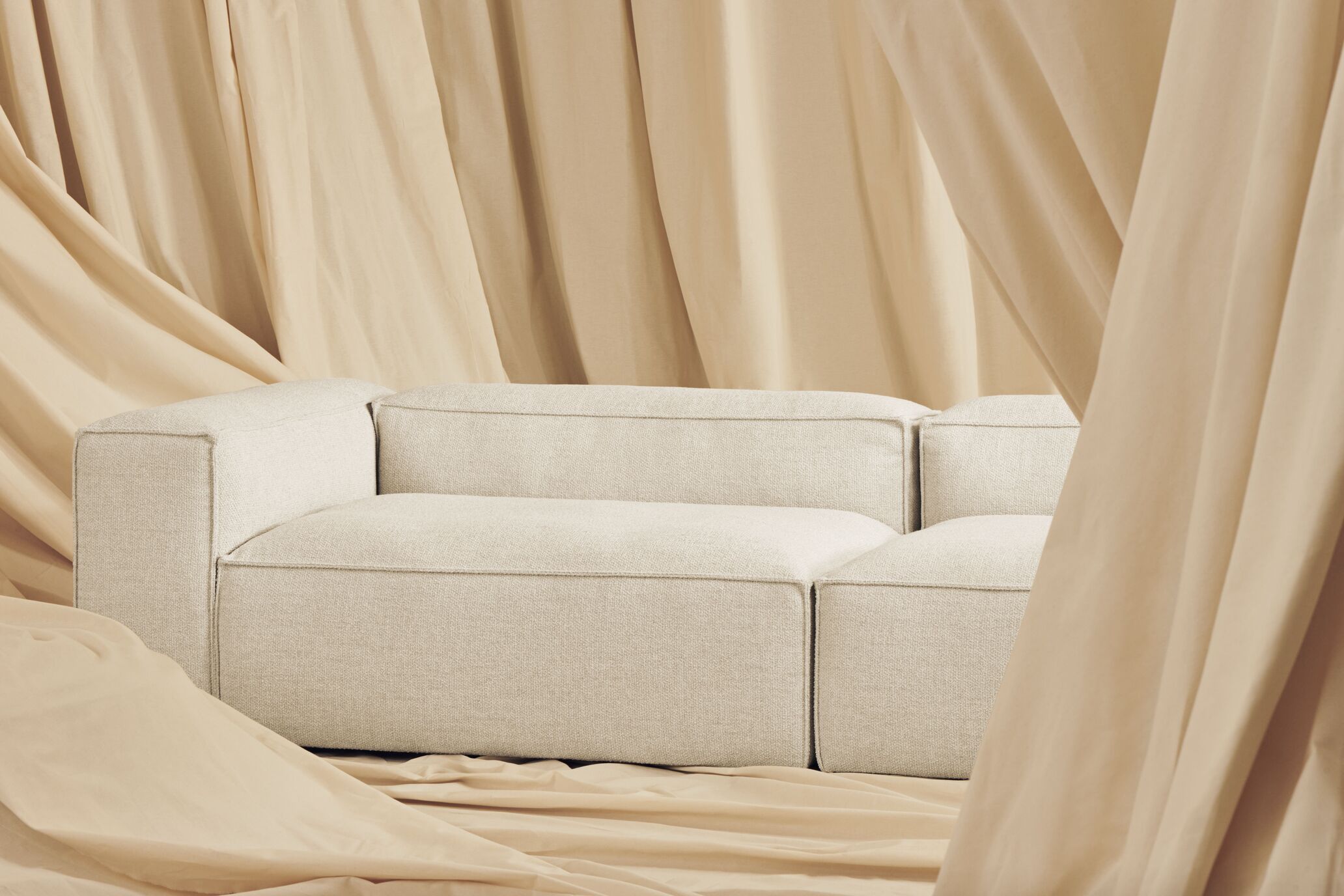 2-module sofa upholstered