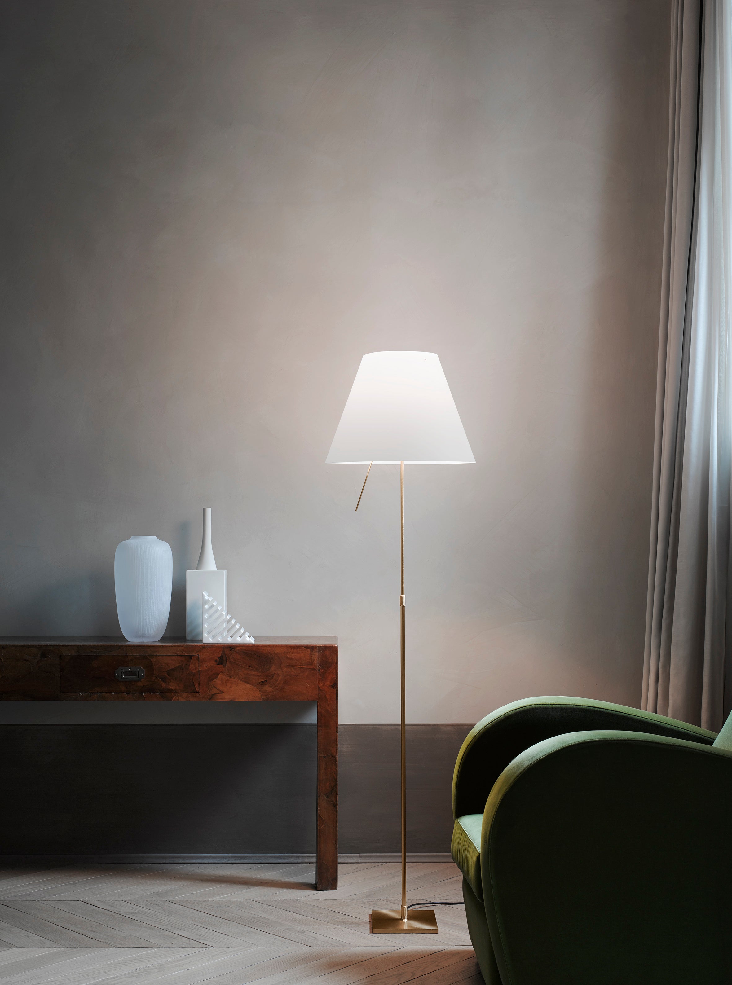 Costanza gray floor lamp