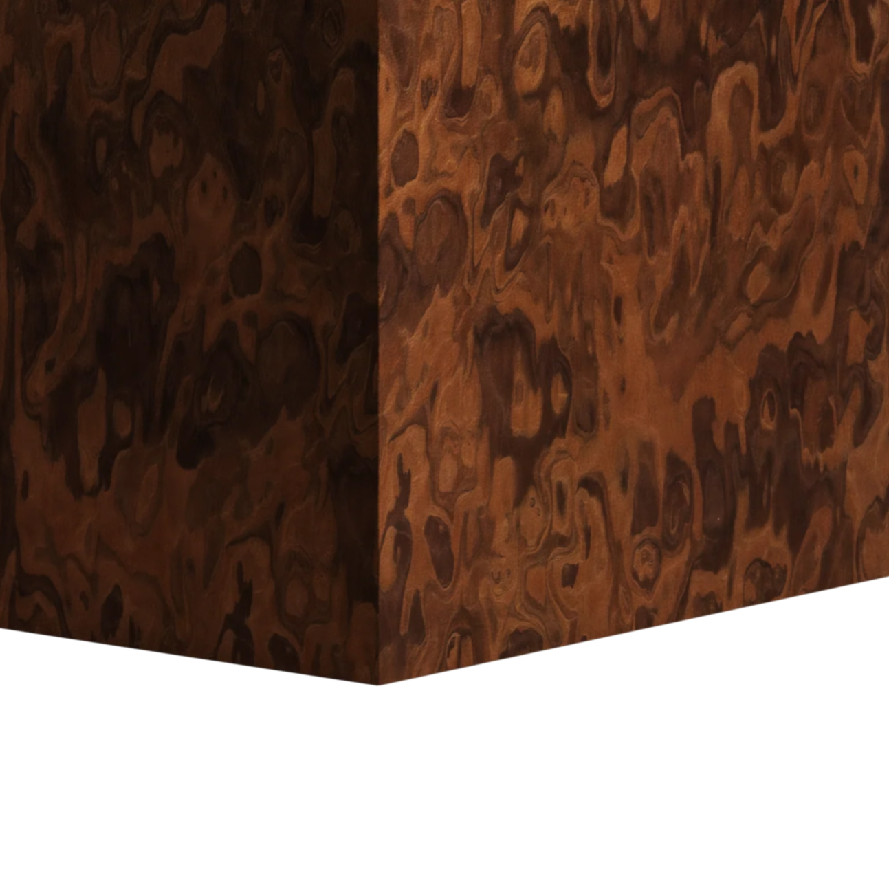 CUBE California Burl Side Table