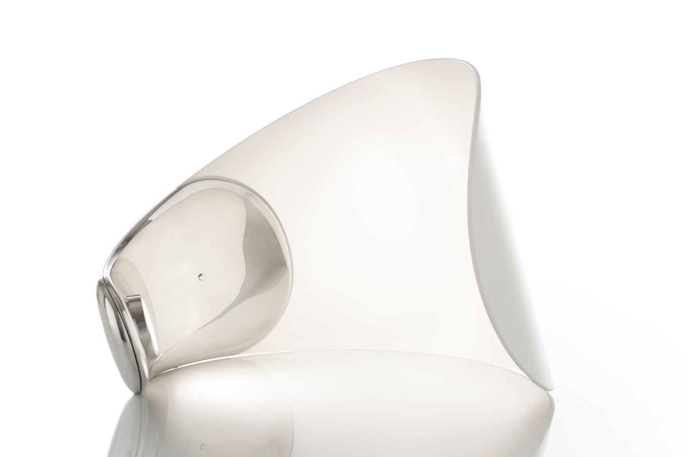 White curl table lamp