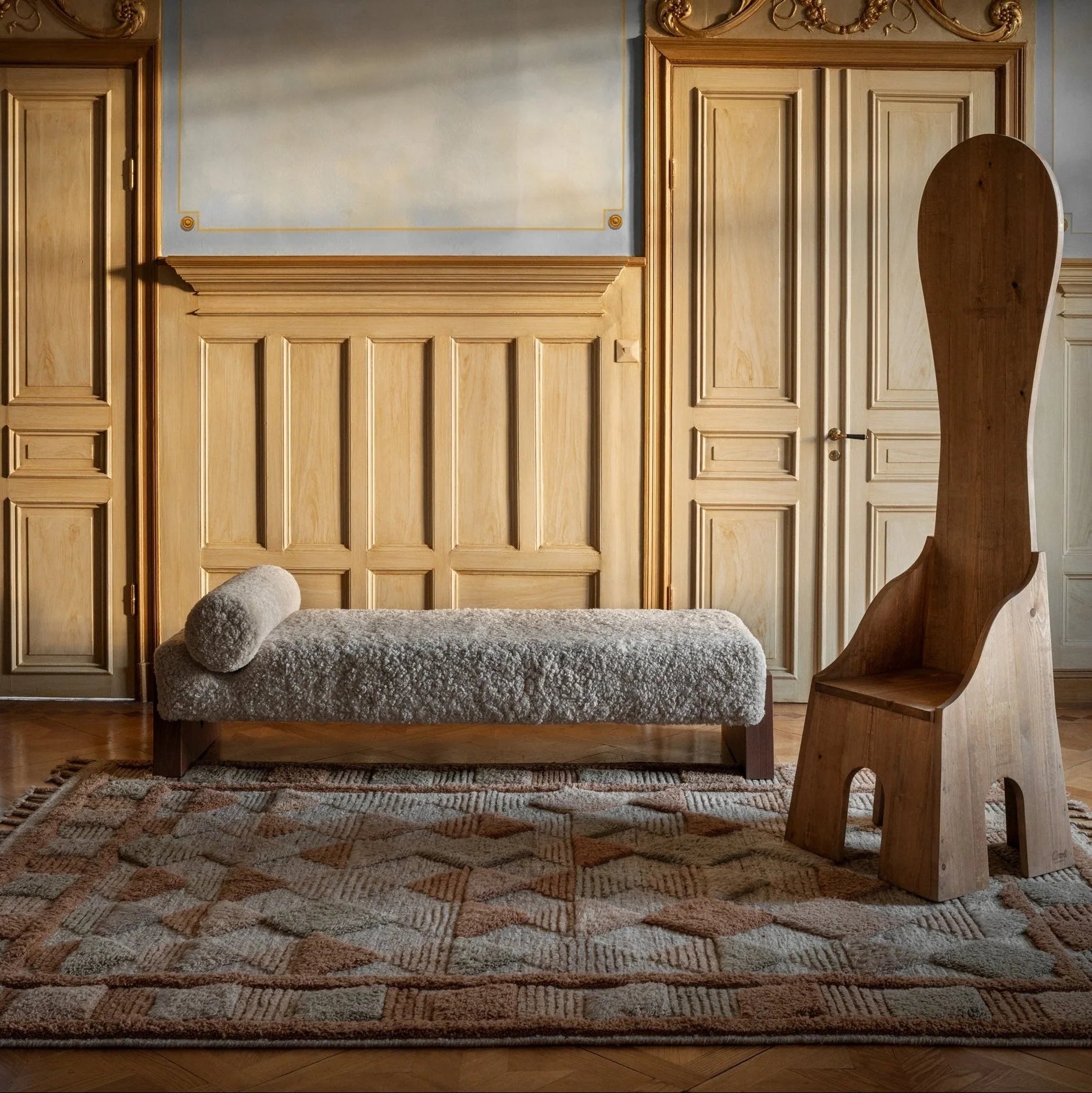 Teppich LISBOA beige mit braunem