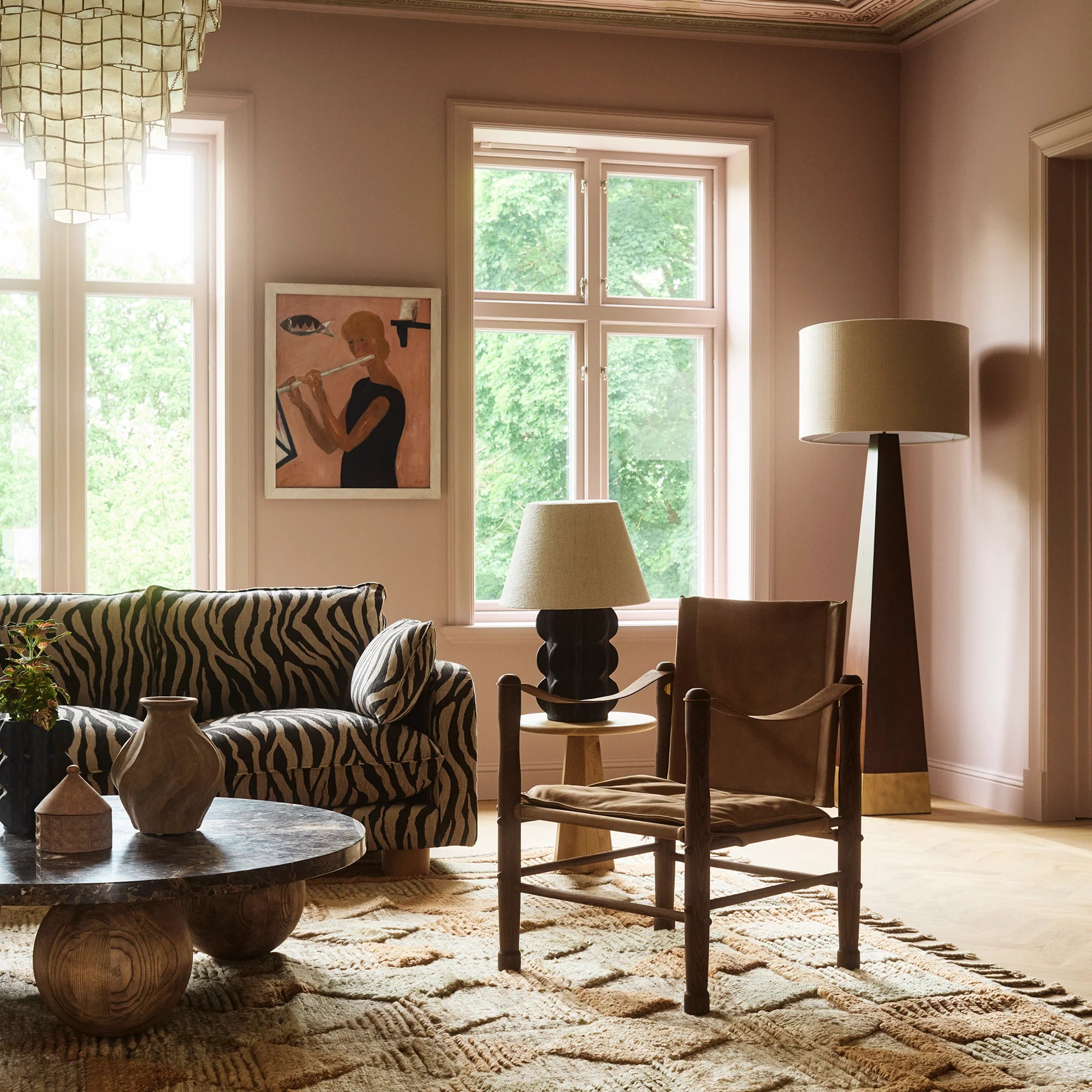 Teppich LISBOA beige mit braunem