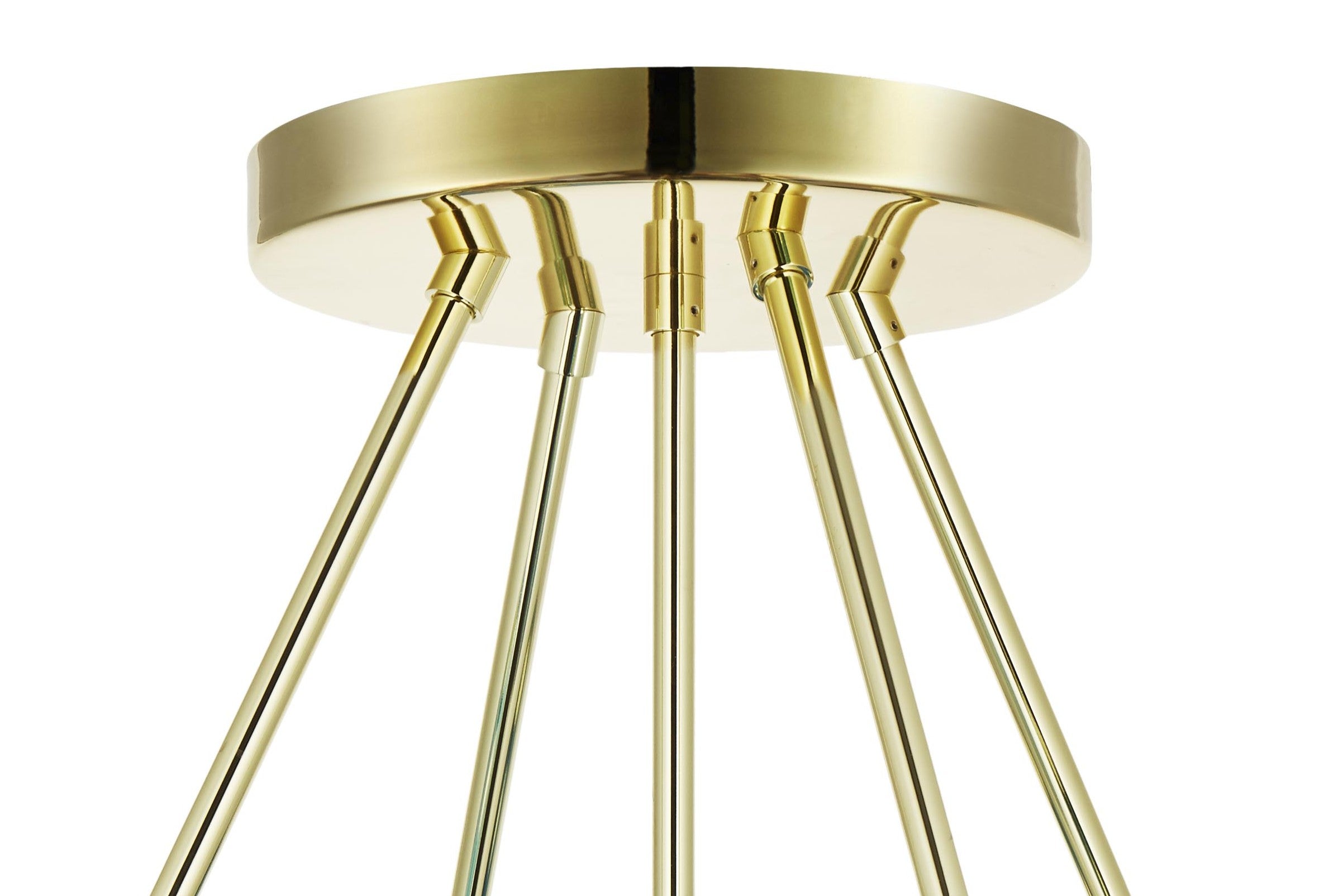 BALLROOM MOLECULE chandelier in pink with gold finish [Amelia]