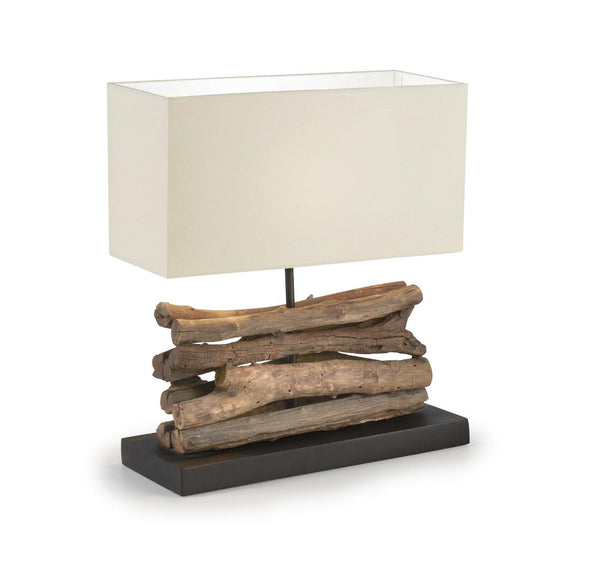 Lampa stołowa SAHAI lite drewno kauczukowe La Forma    Eye on Design