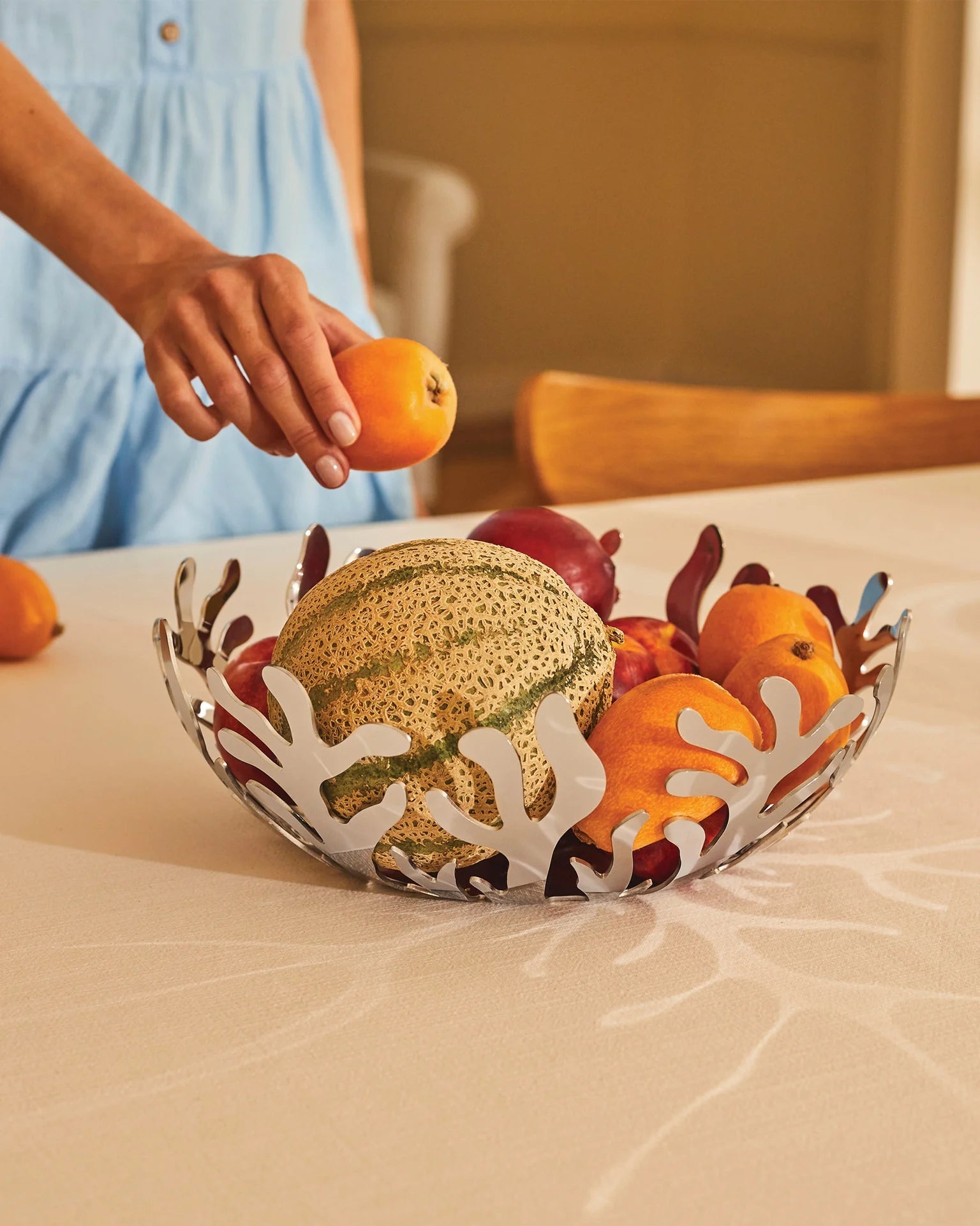 Red fruit basket