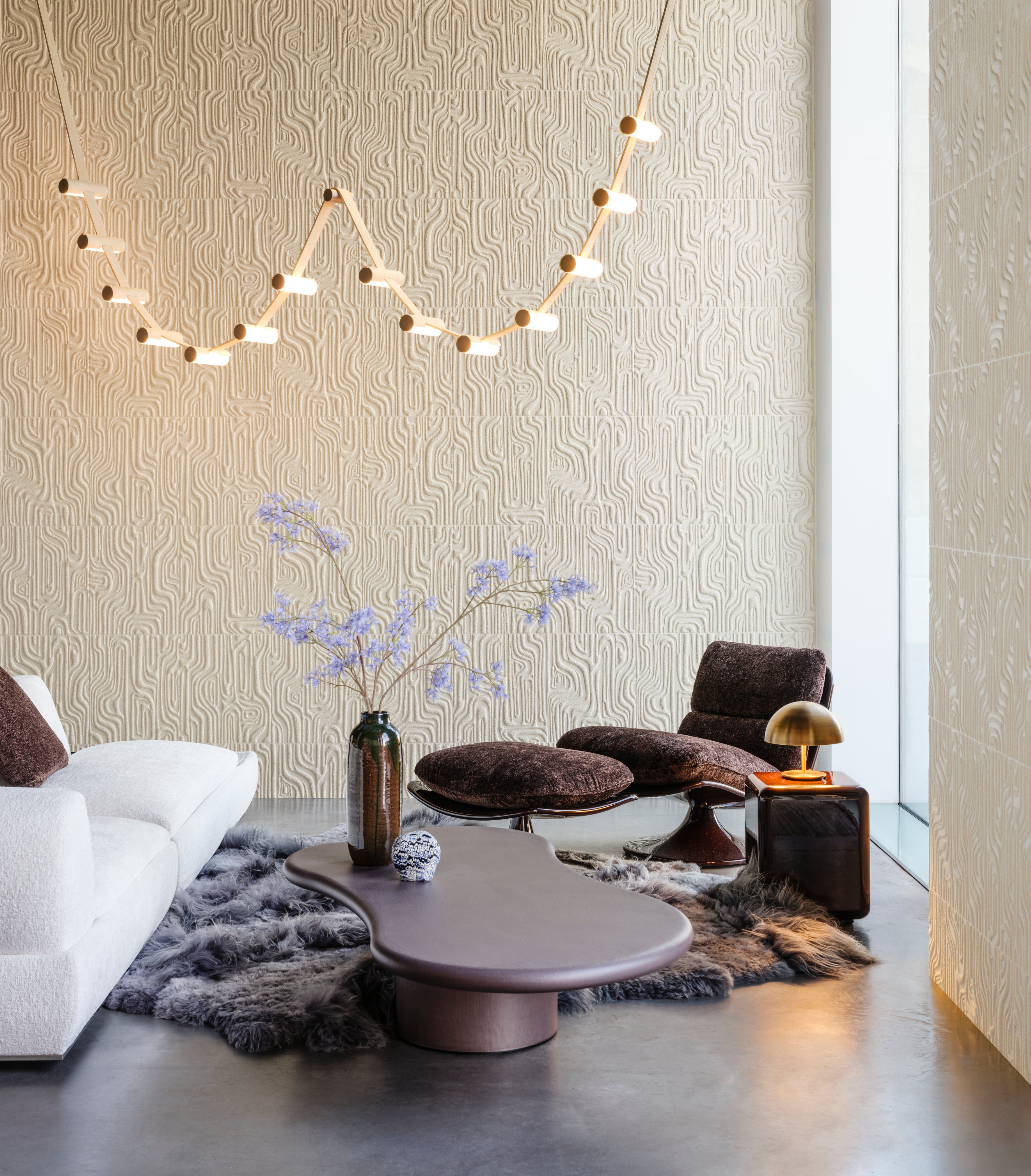 Textile wallpaper CLOUD cream