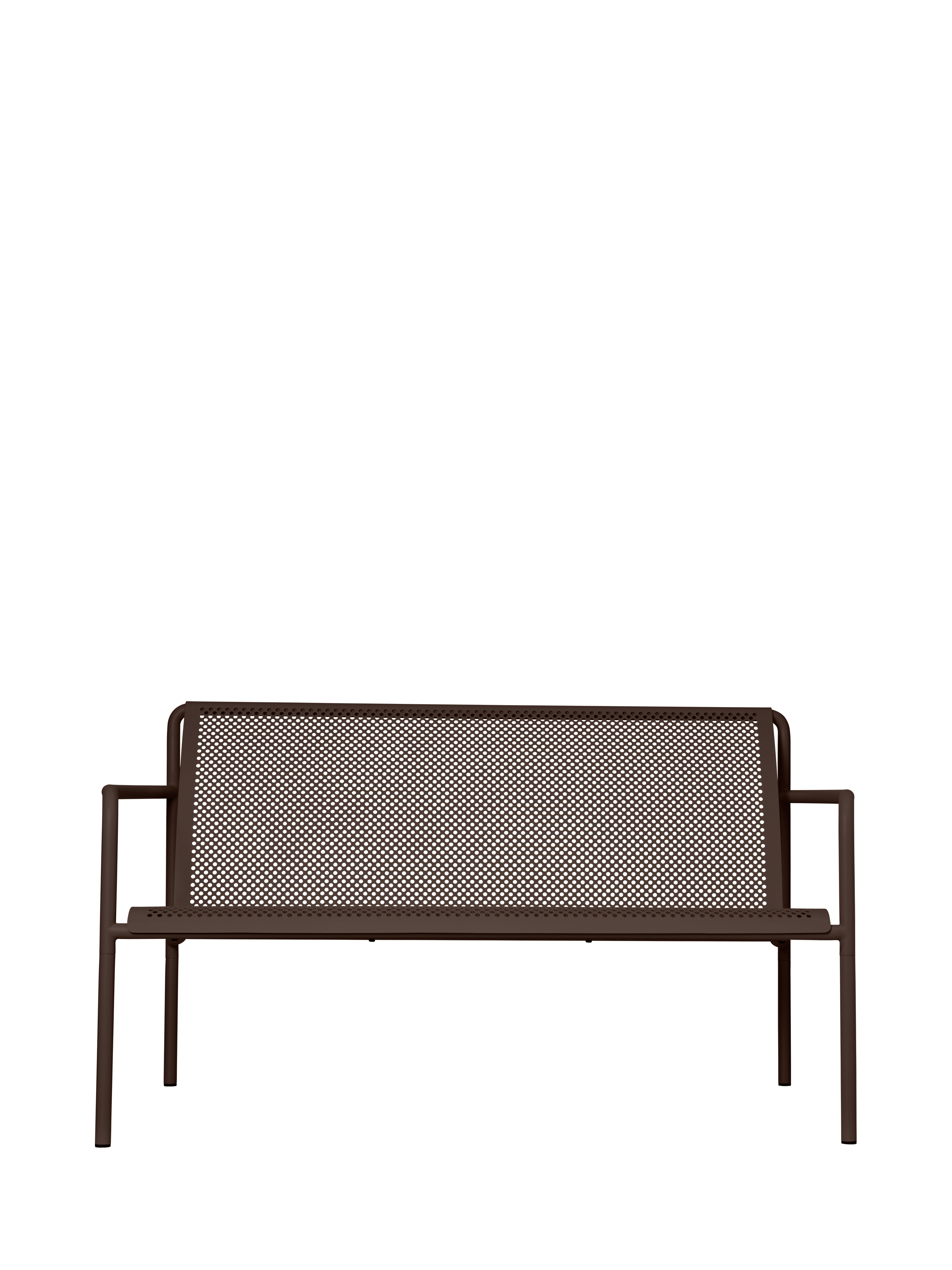 Sofa ogrodowa 2-osobowa DAPPLE ciemna czekolada