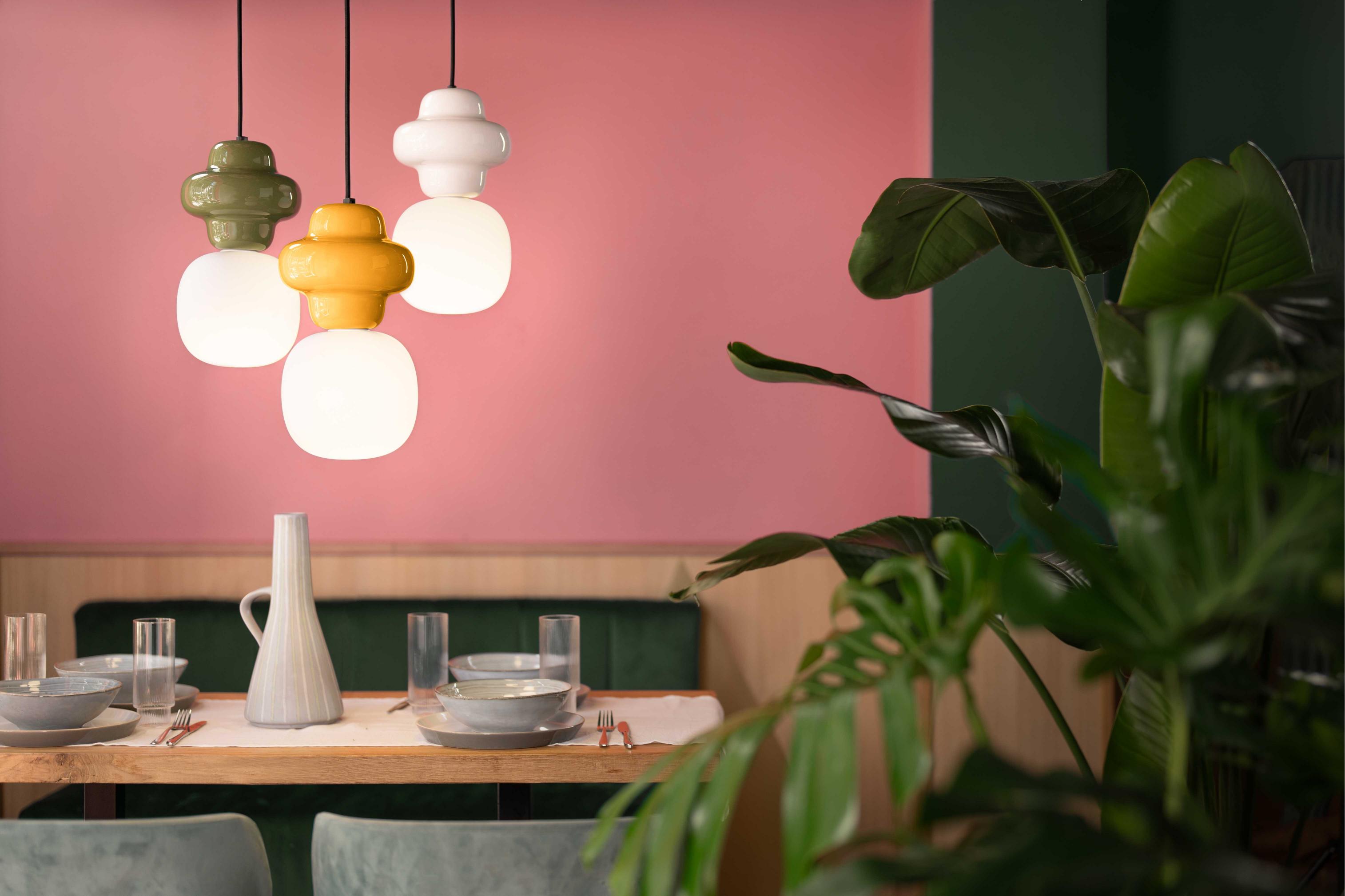 Lampa wisząca ceramiczna COPACABANA kremowy