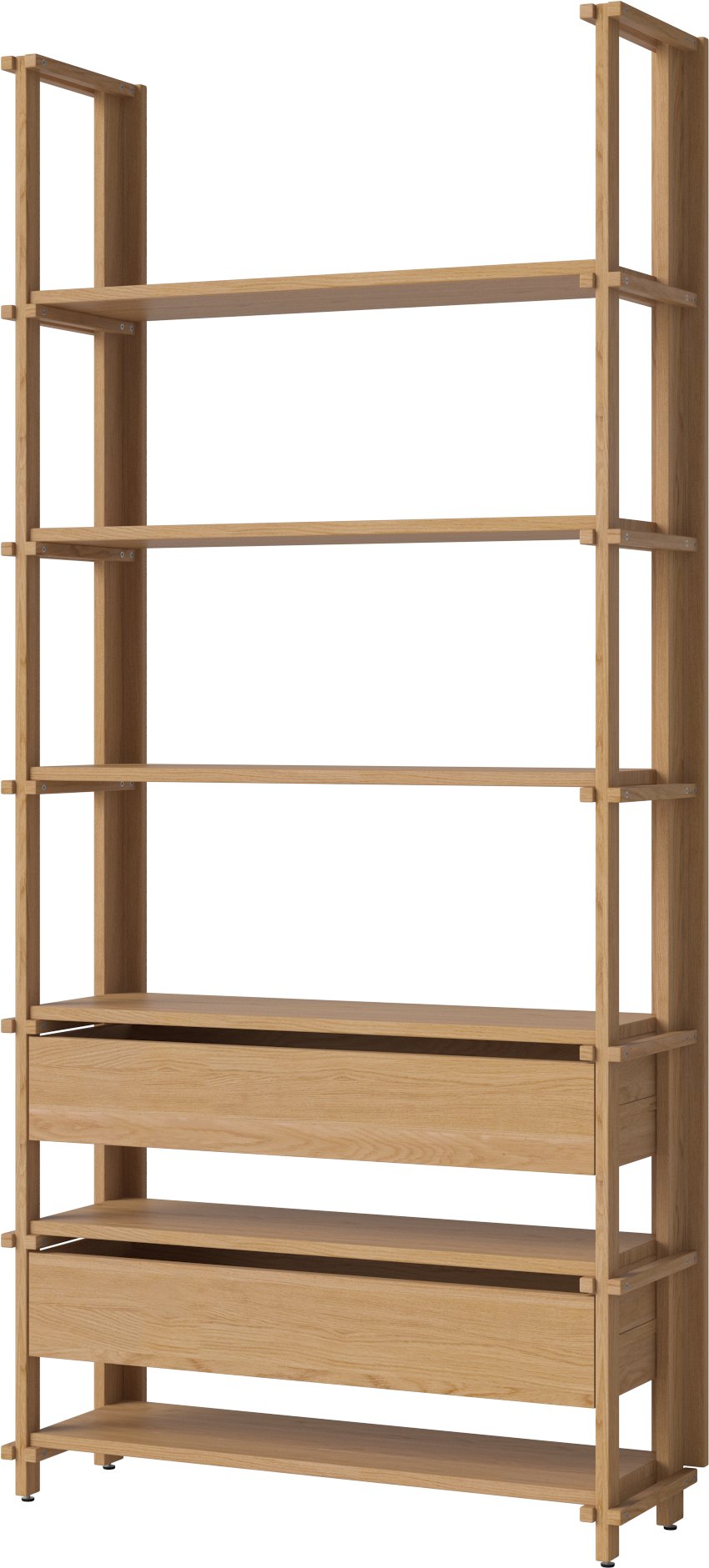 A rack with drawers Friedman oak wood