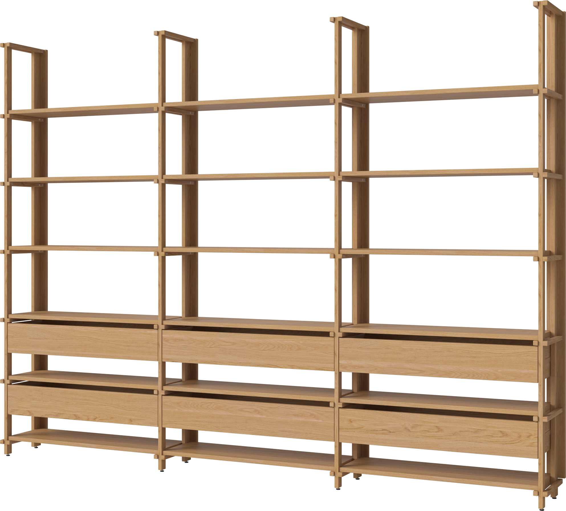 A rack with drawers Friedman oak wood