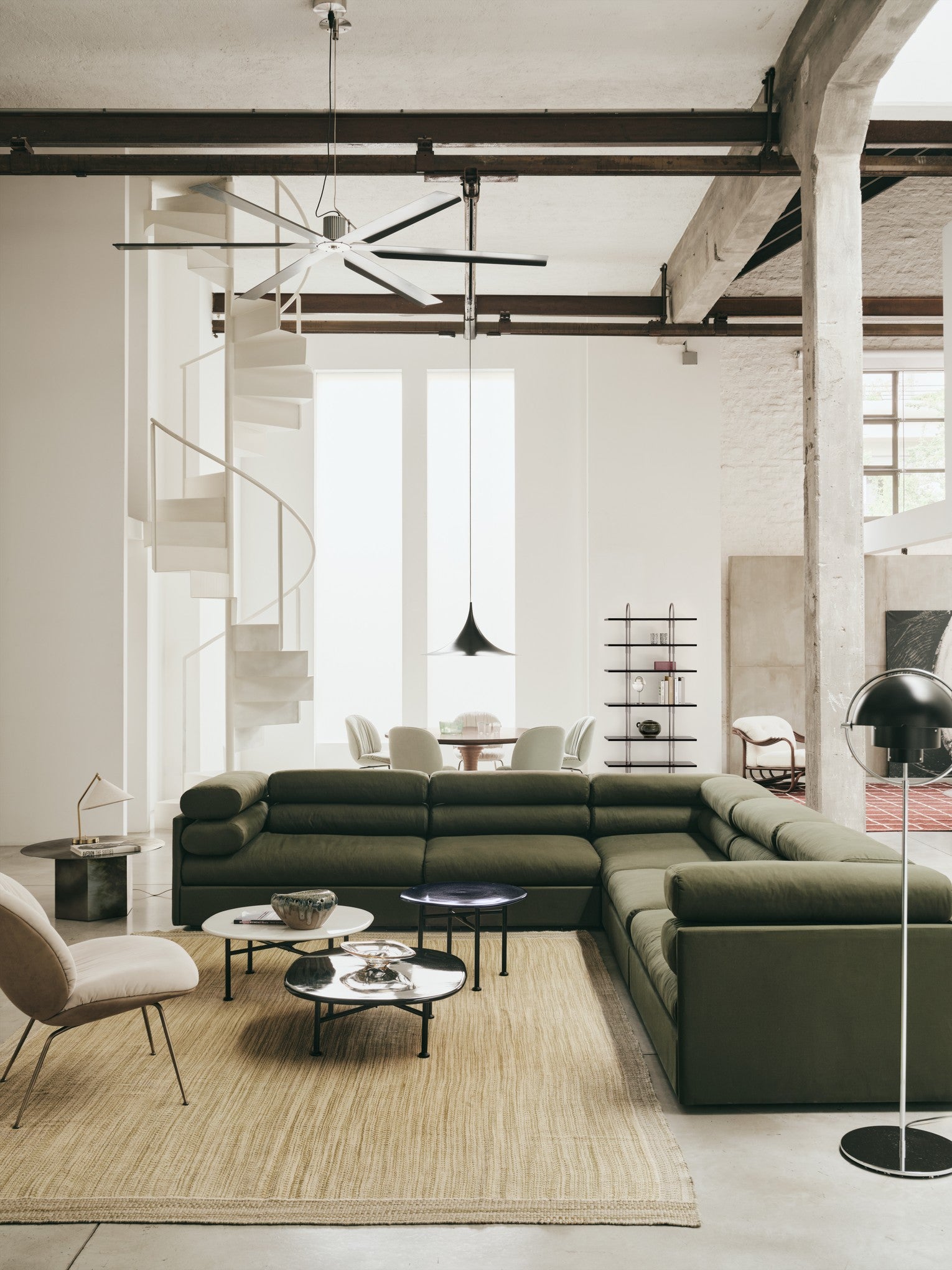 SEMI white pendant lamp