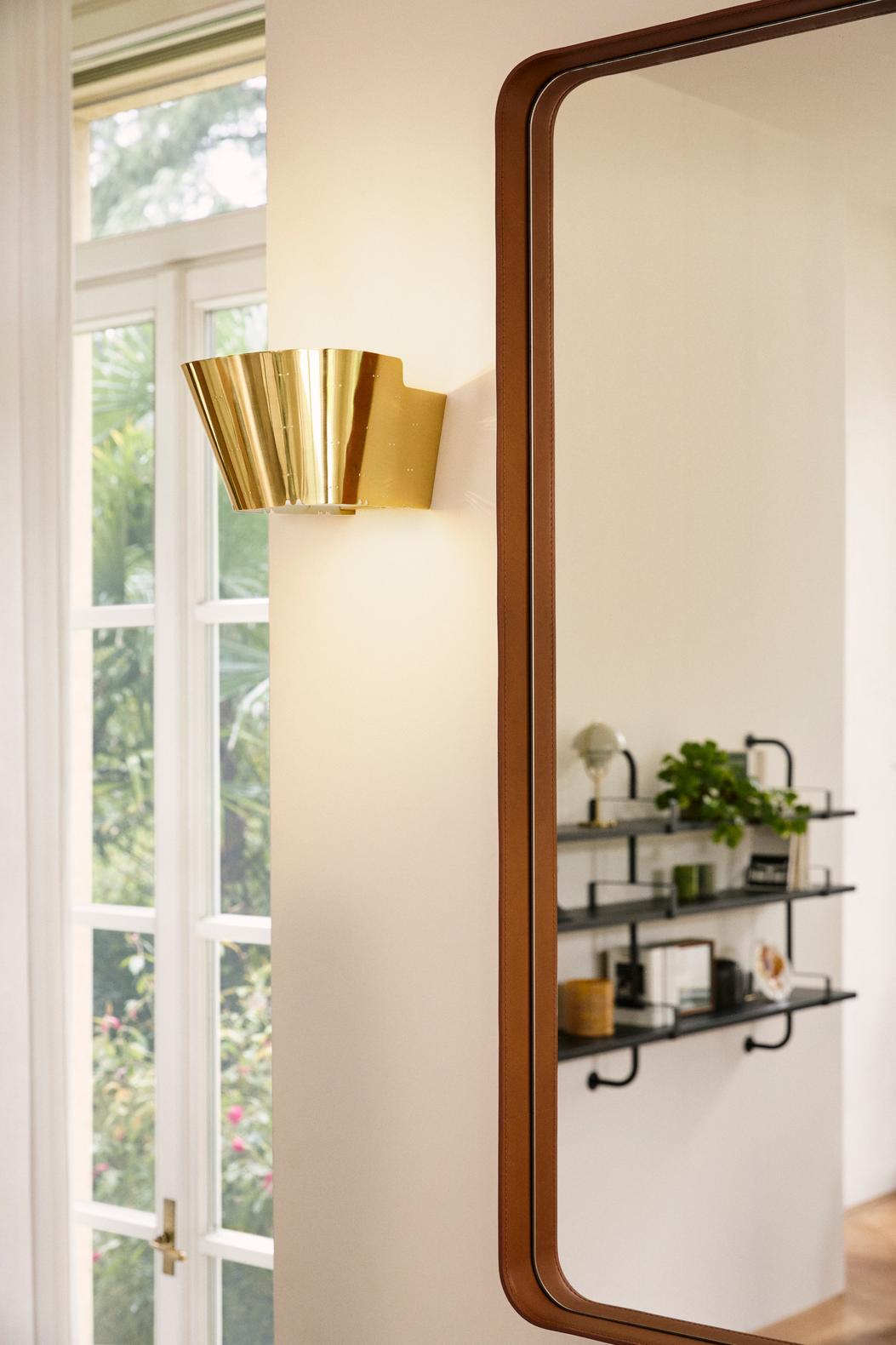 Wall lamp 9464 polished brass