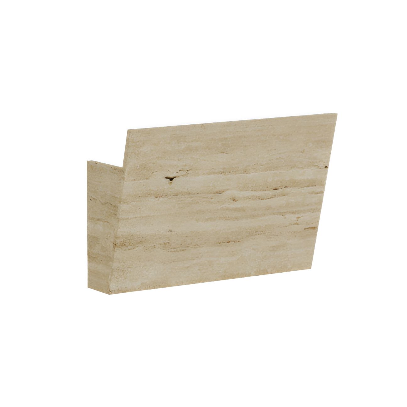 Gallery wall lamp travertine