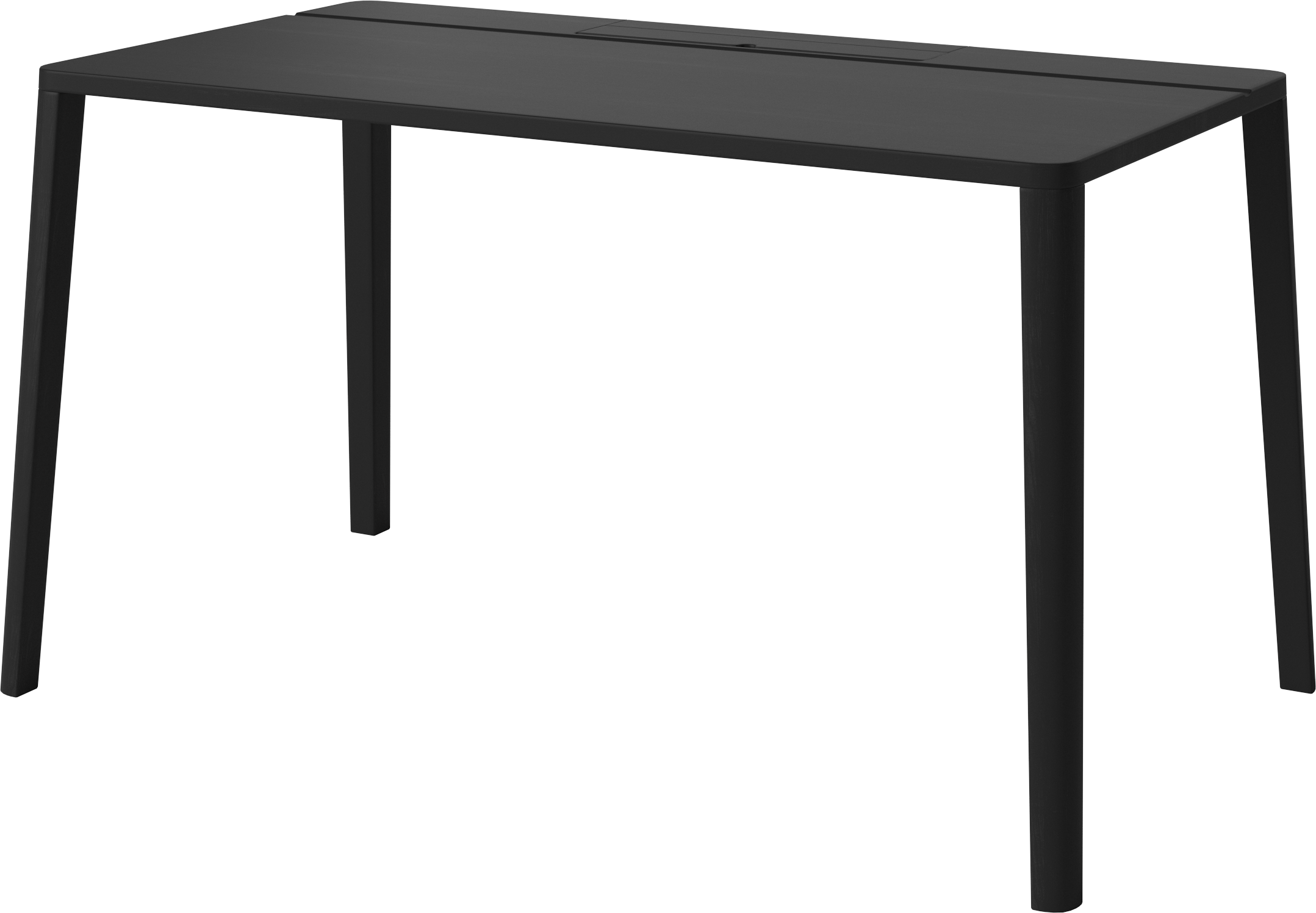 Anmutiger Schreibtisch Black Eiche Holz