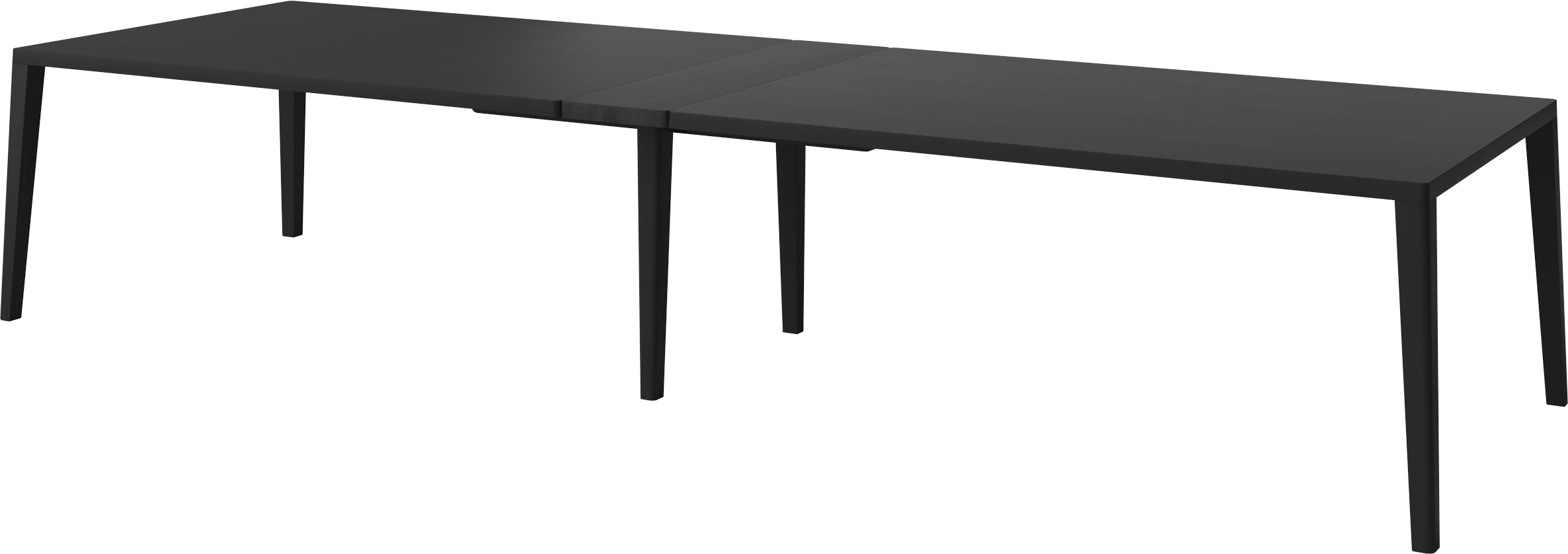 Graceful conference table black oak wood