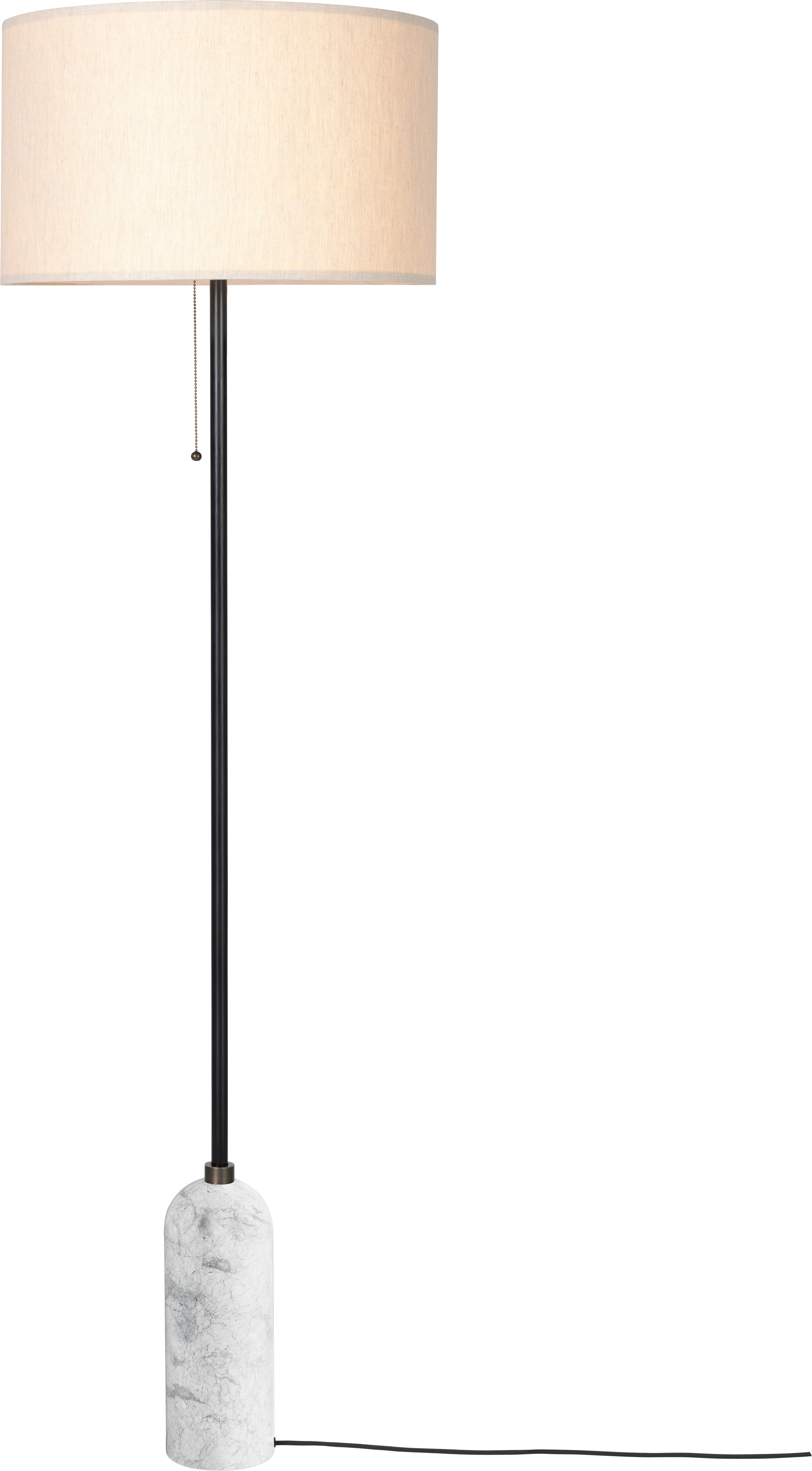 Lampa podłogowa GRAVITY biały marmur