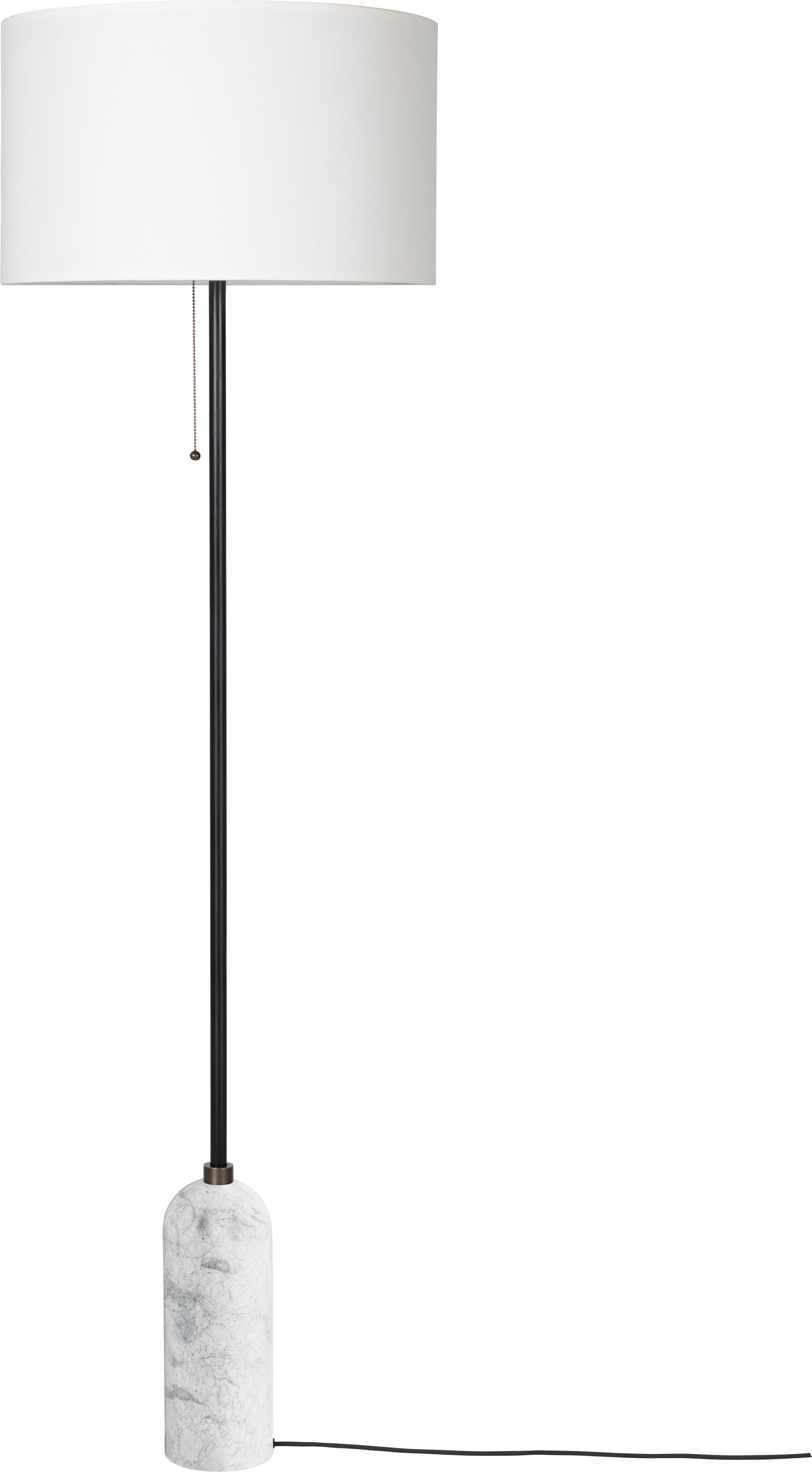 Lampa podłogowa GRAVITY biały marmur