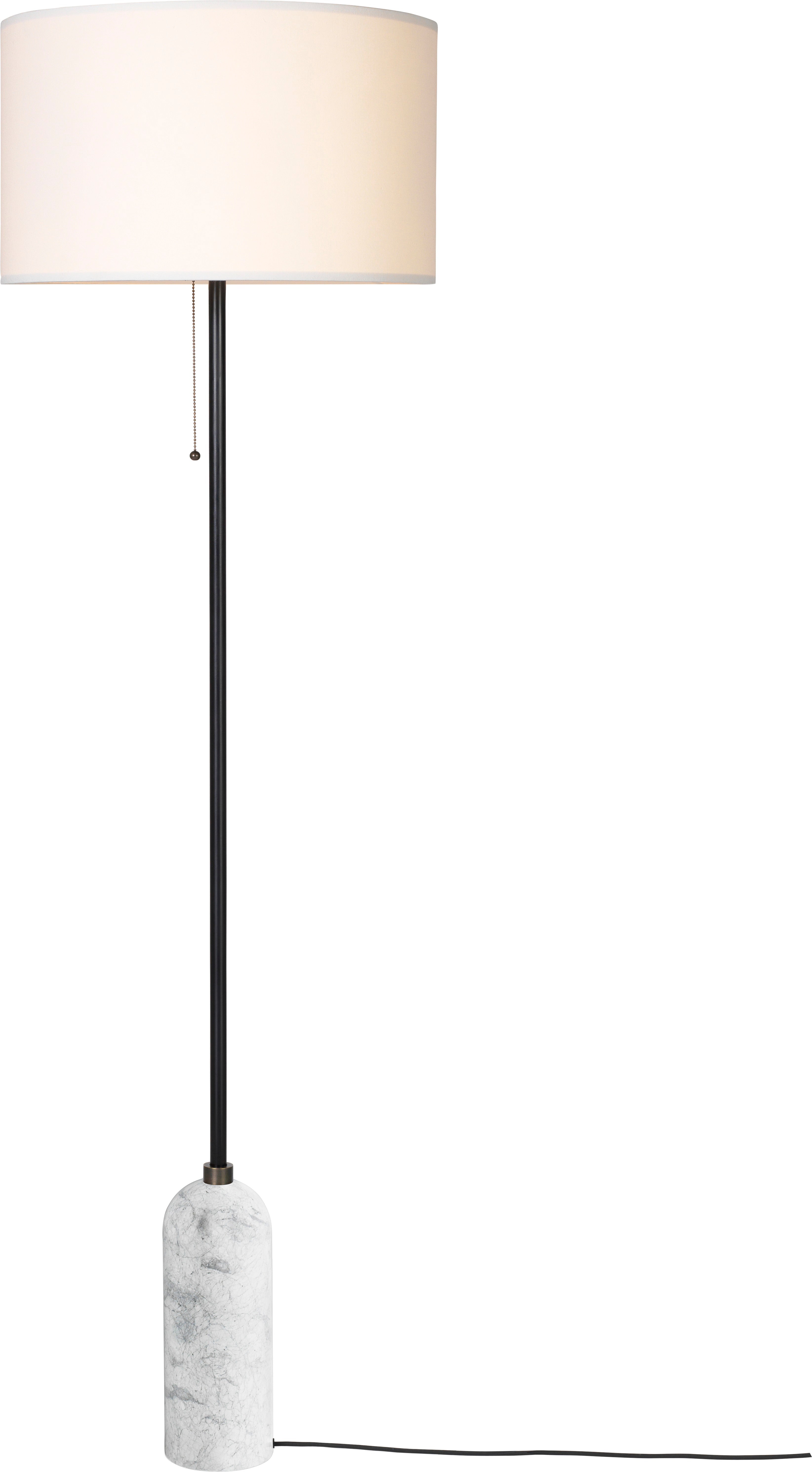 Lampa podłogowa GRAVITY biały marmur
