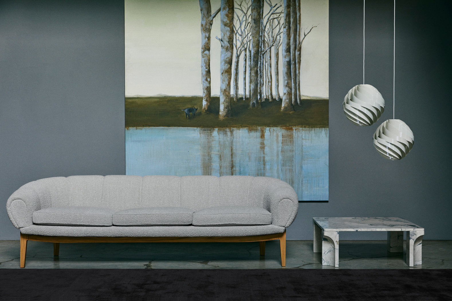 Lampa wisząca TURBO złamana biel