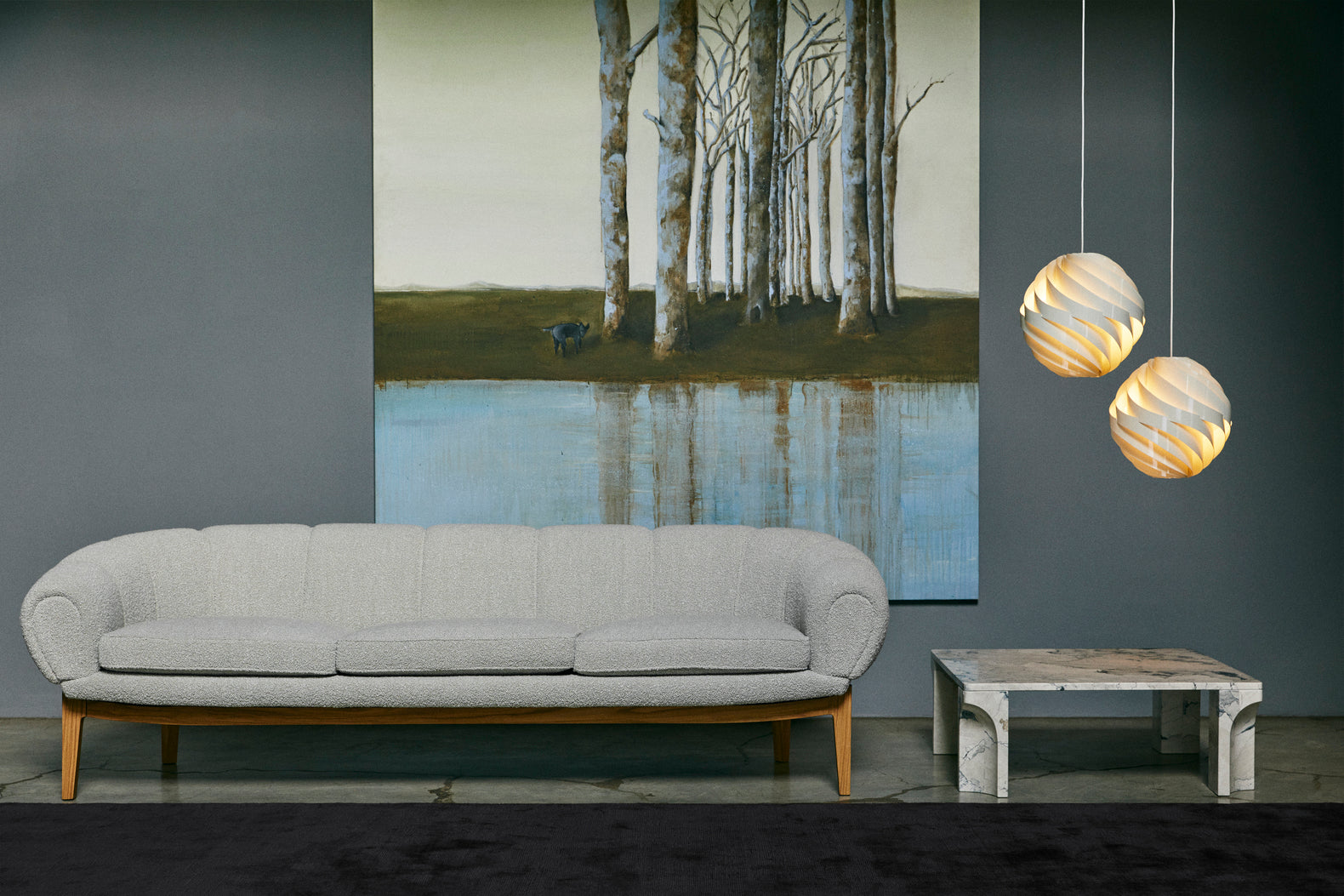 Lampa wisząca TURBO złamana biel