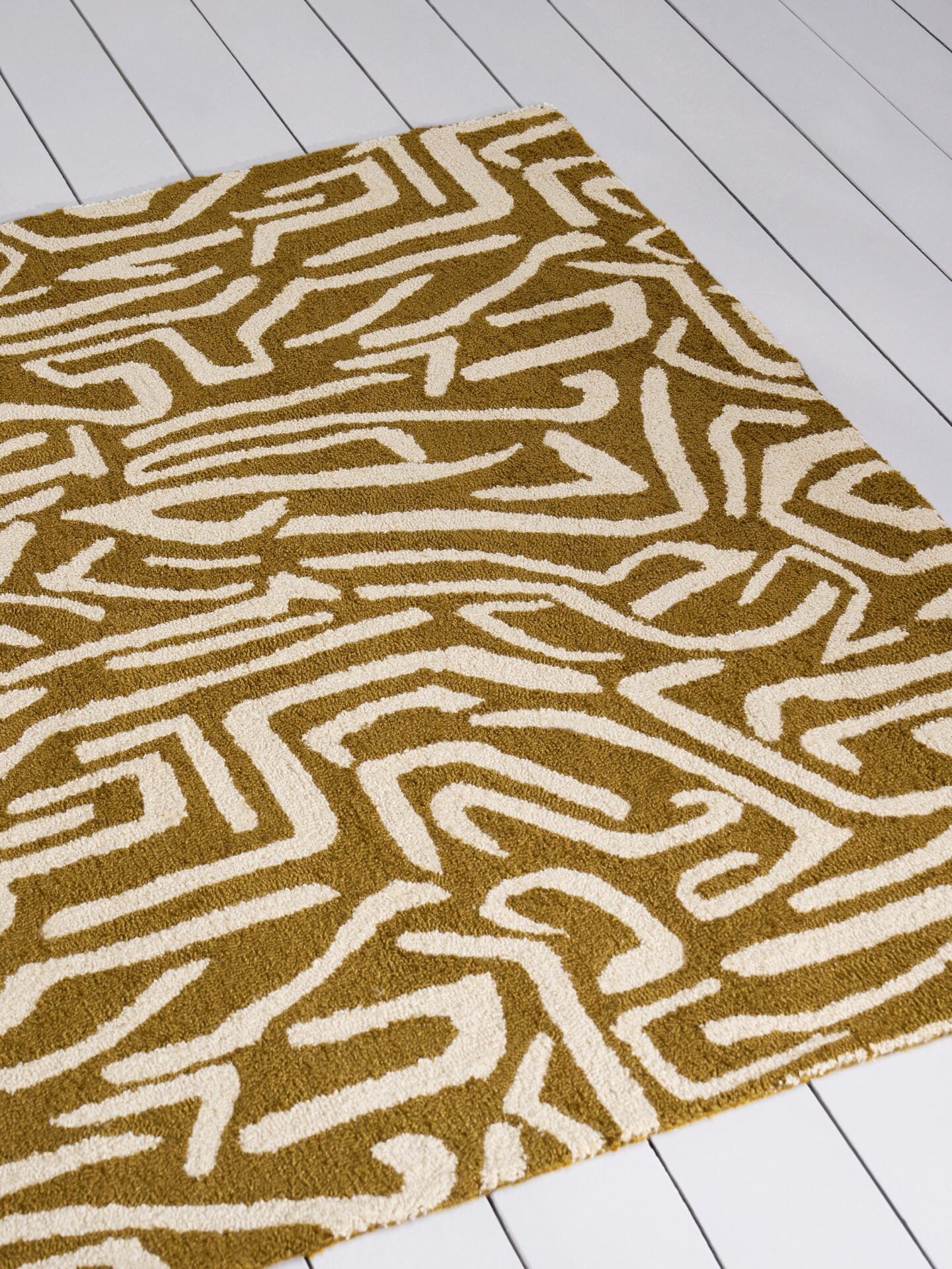 MELODIC OCHRE Outdoor-Teppich beige-braun