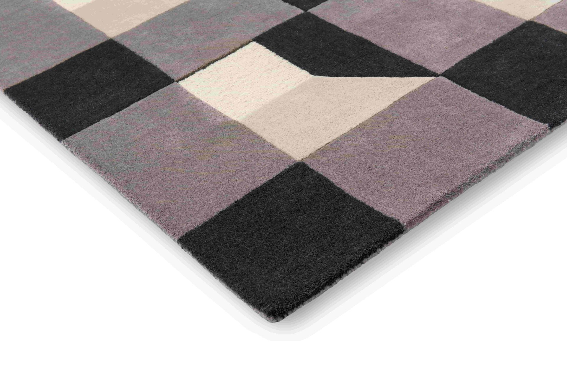 BLOCKS SLATE Teppich grau-beige