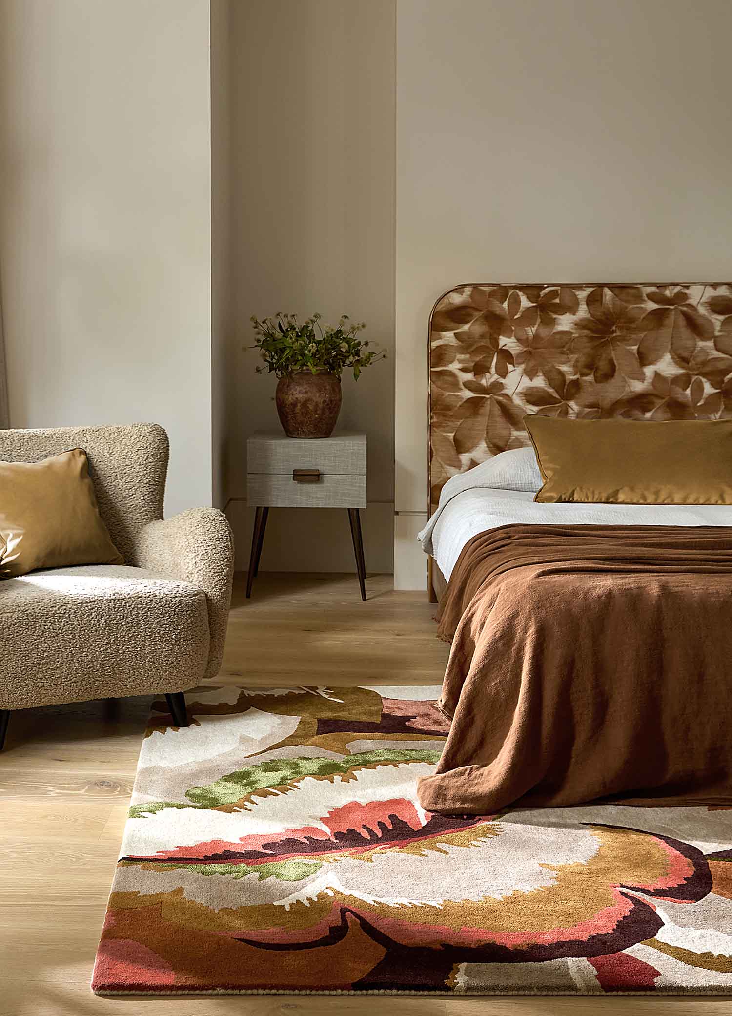 CALATHEA AMBER BRASILIAN ROSEWOOD Teppich beige-braun
