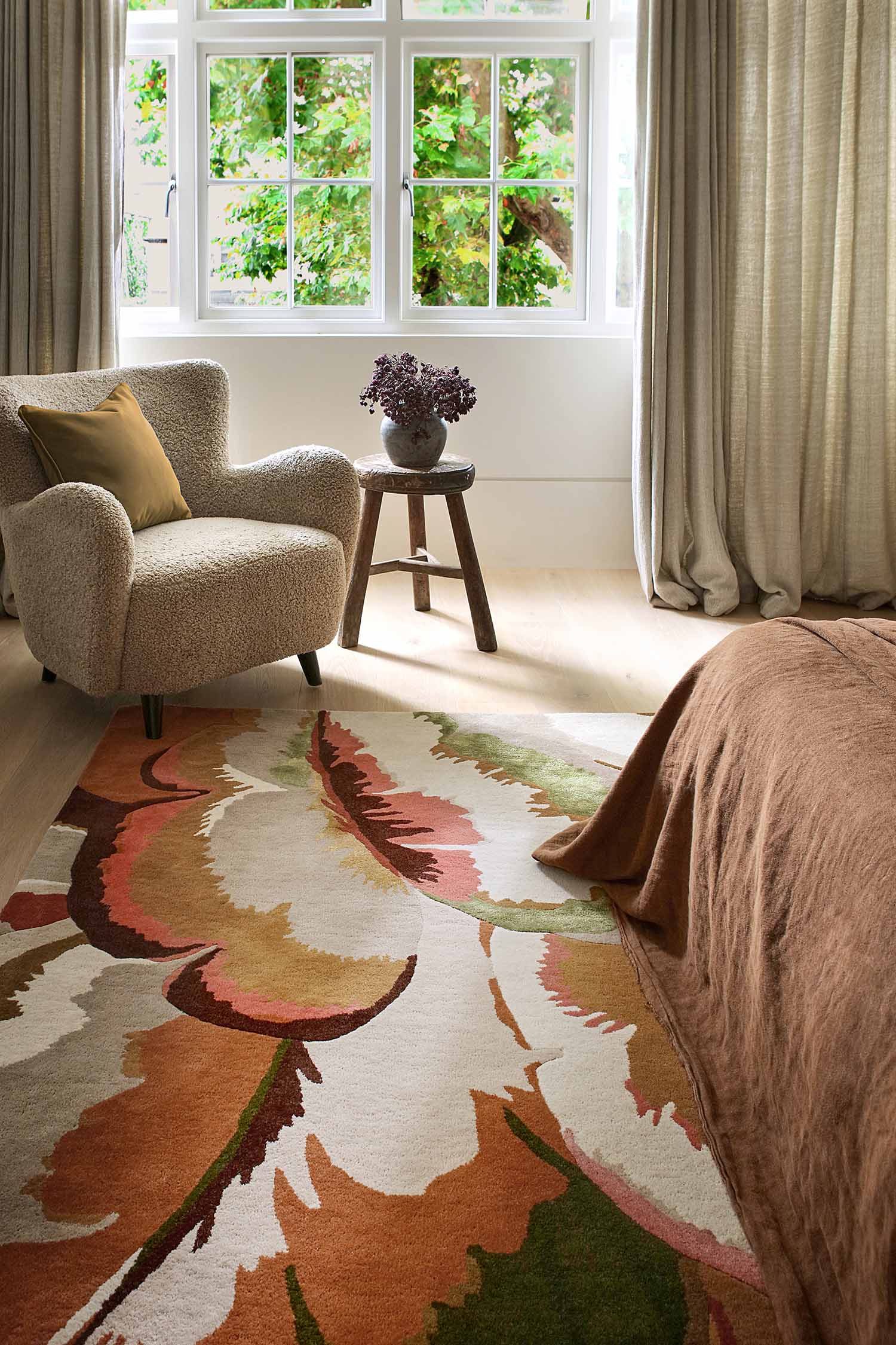 CALATHEA AMBER BRASILIAN ROSEWOOD Teppich beige-braun