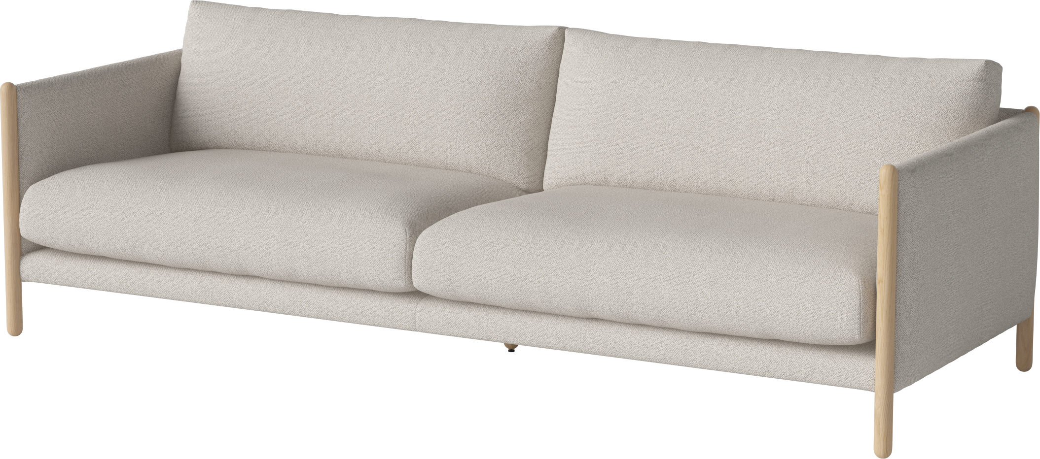 3-Personen-Sofa Hayden Whiten Basis