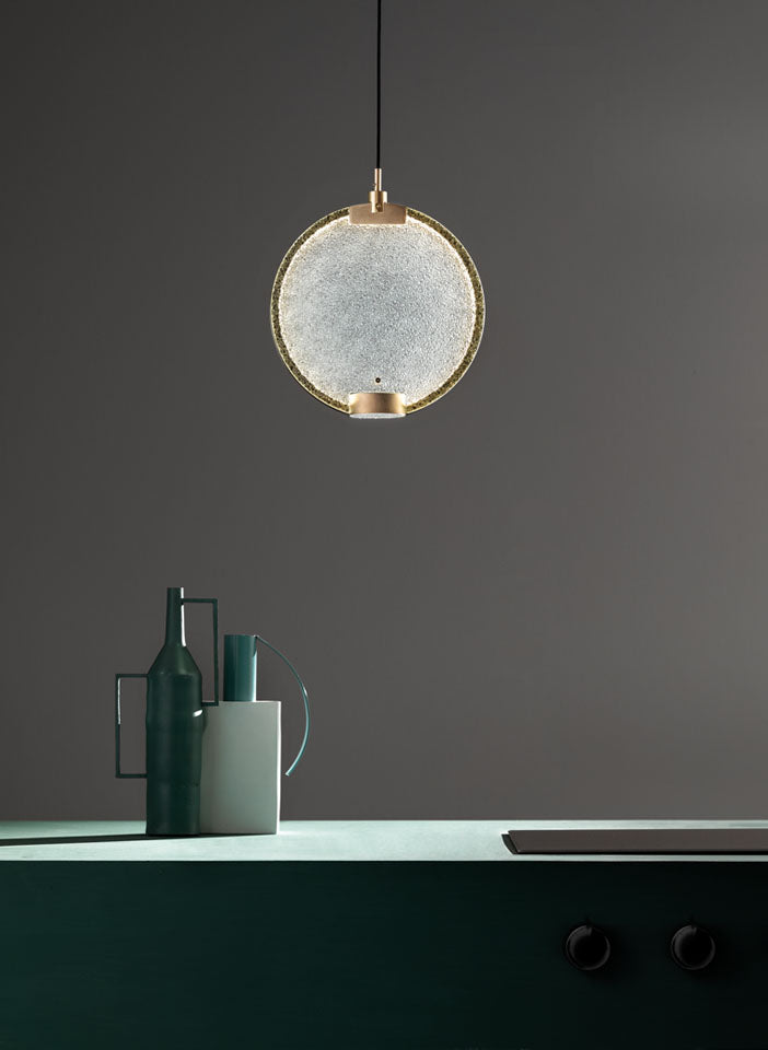 Lampa wisząca HORO S1 szczotkowany mosiądz