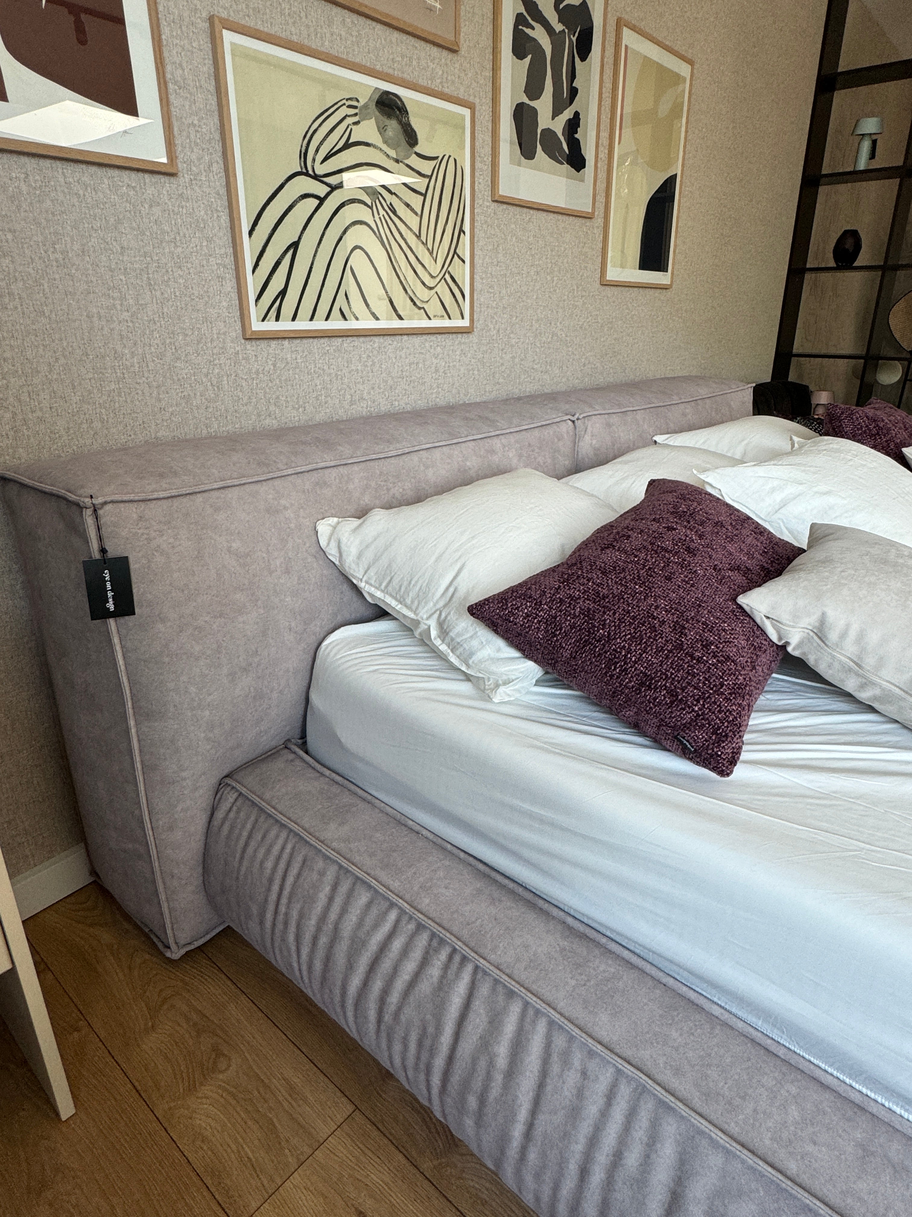 Bett KISSEN lavendel ZOYA 02 - Ausstellungsstück