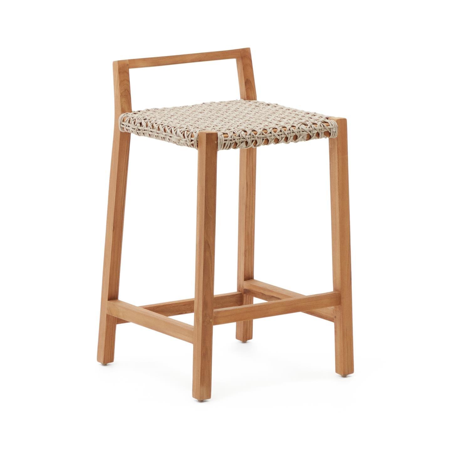 Krzesło barowe GIVEROLA lite drewno tekowe La Forma    Eye on Design