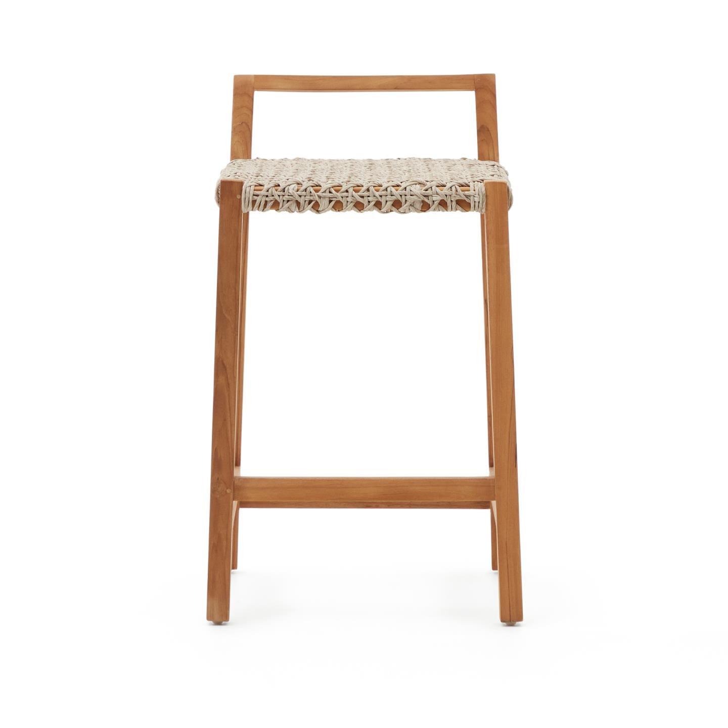 Krzesło barowe GIVEROLA lite drewno tekowe La Forma    Eye on Design