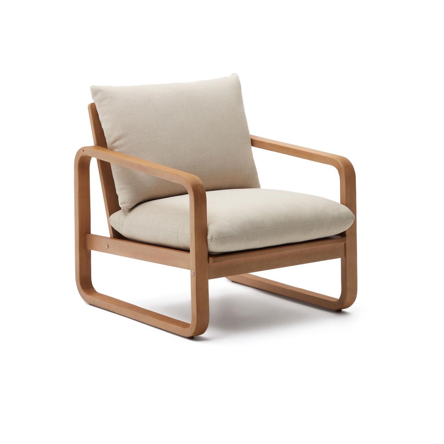 Fotel ogrodowy SACALETA lite drewno eukaliptusowe La Forma    Eye on Design