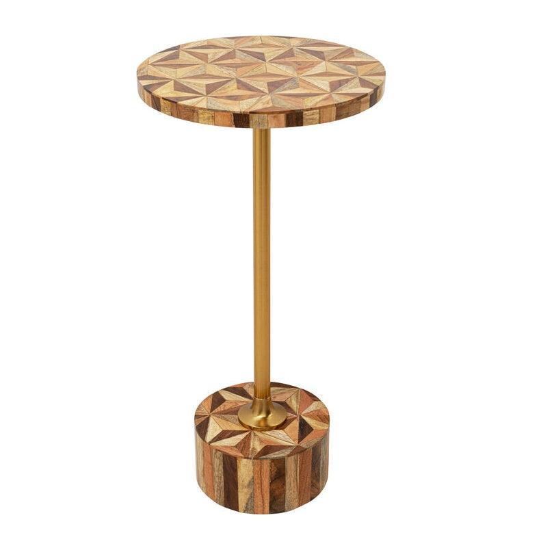 Domero Geo brown side table