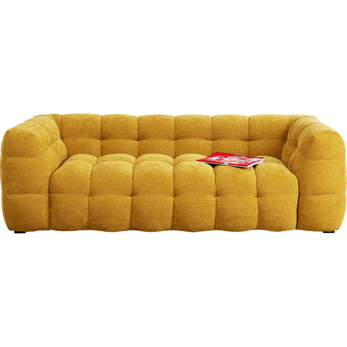 Sofa 3-osobowa SALAMANCA żółty szenil