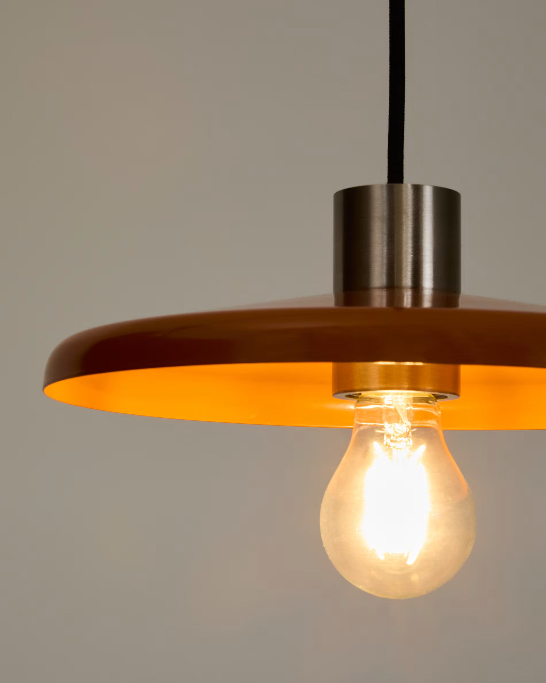 Lampa wisząca NUVIRA pomarańczowy ze srebrnym