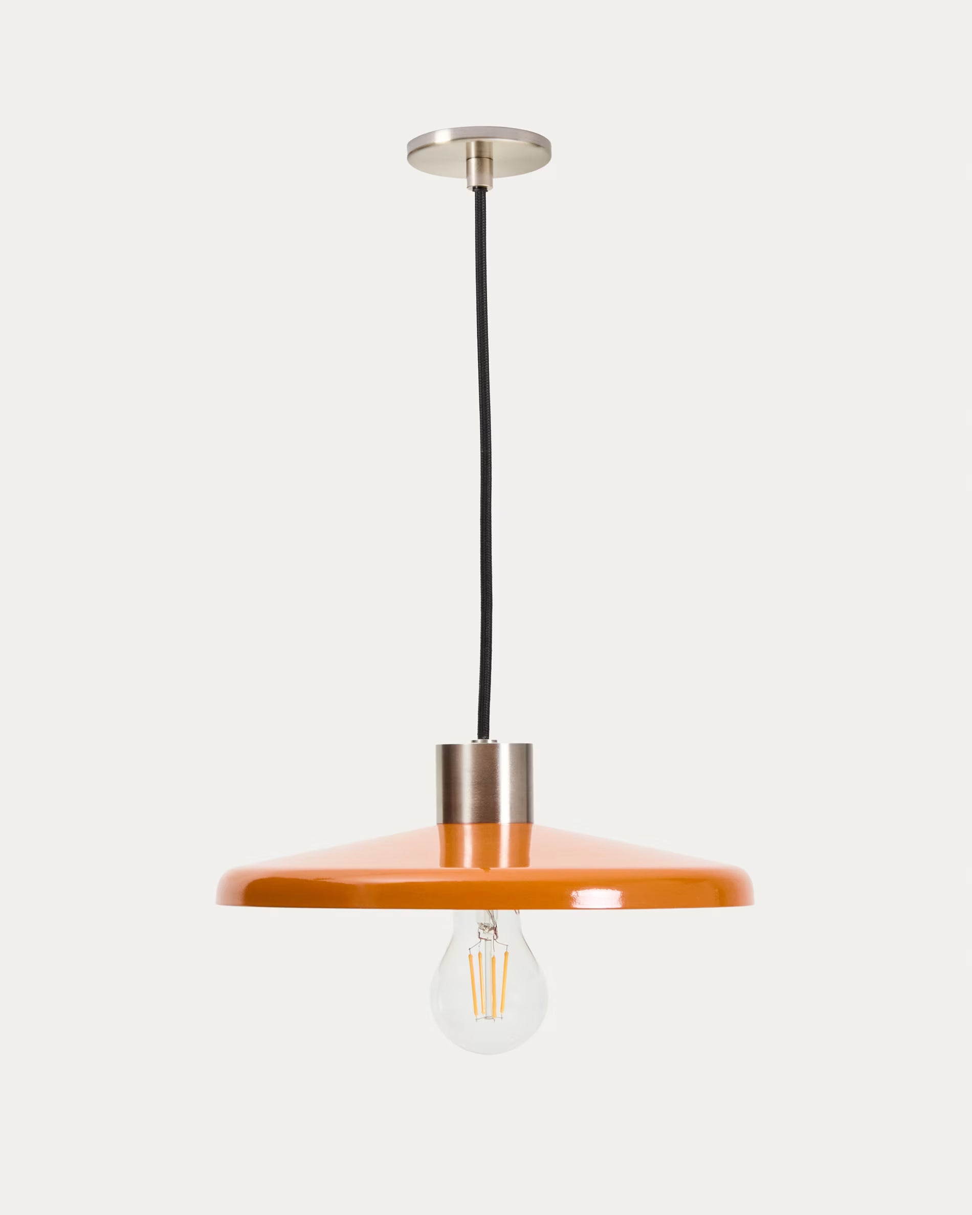 Lampa wisząca NUVIRA pomarańczowy ze srebrnym