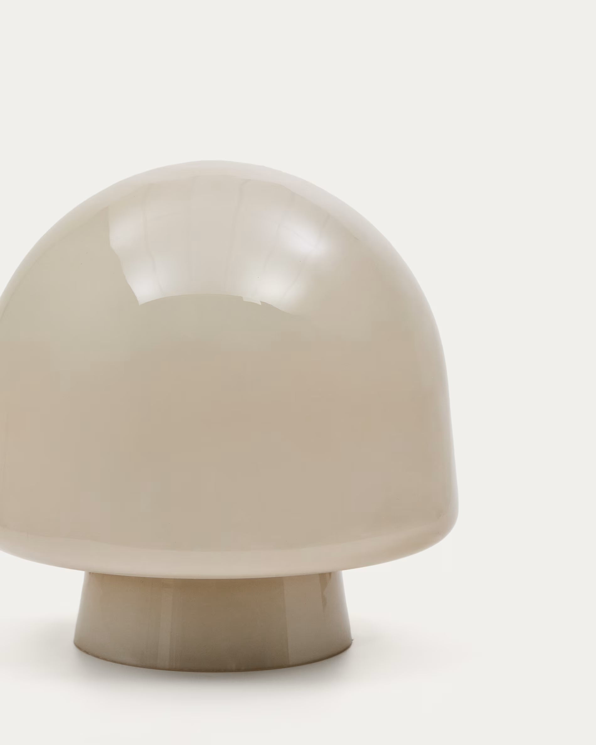 REIG Table Lamp Gray Glass