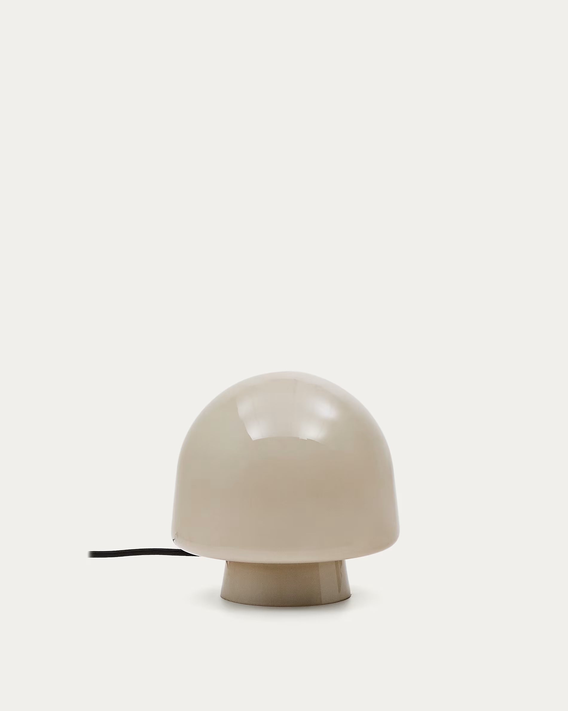 REIG Table Lamp Gray Glass