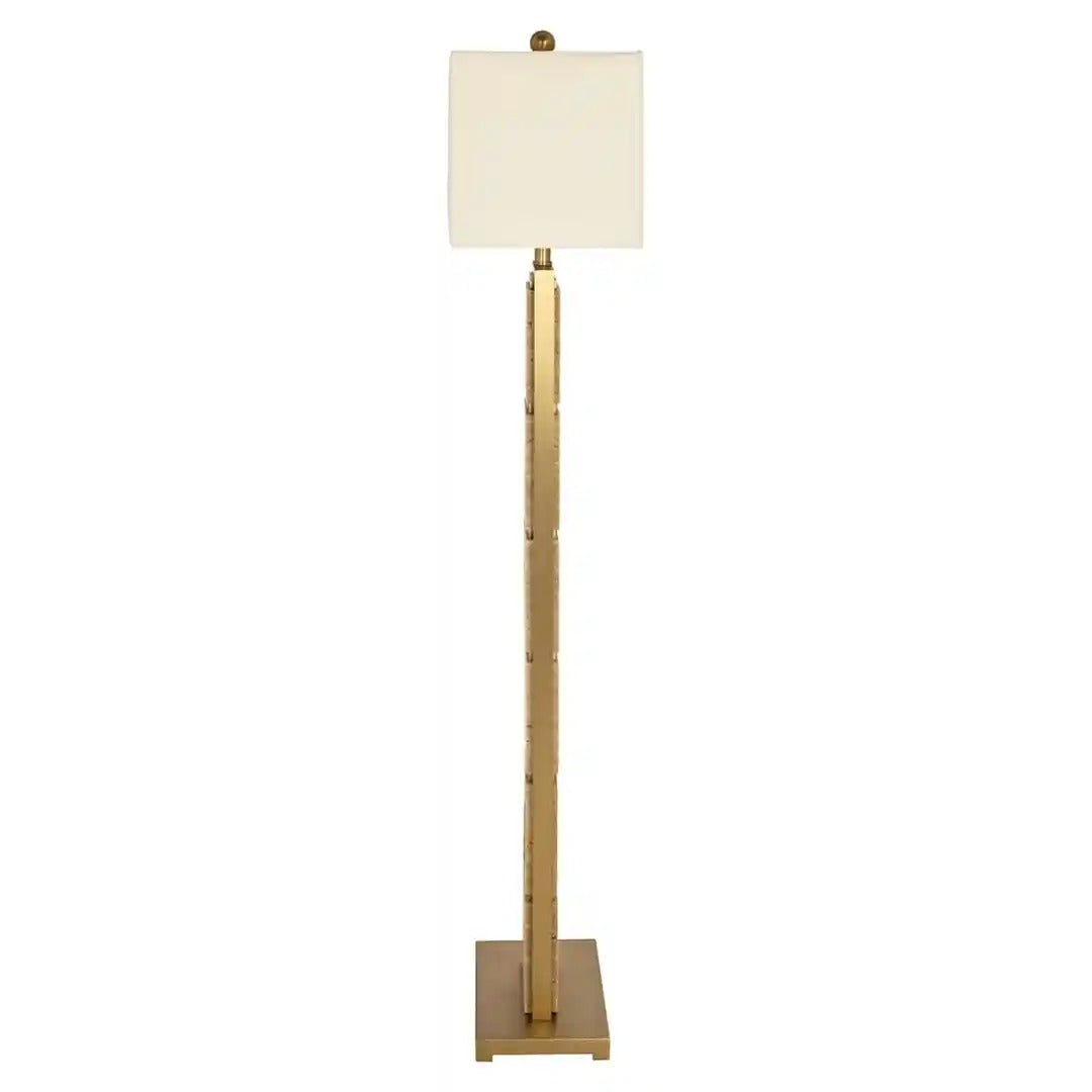 Lampa podłogowa MEYRA brązowy marmur