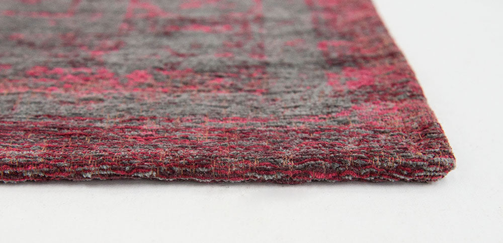 Medallion Pink Flash-gray rug