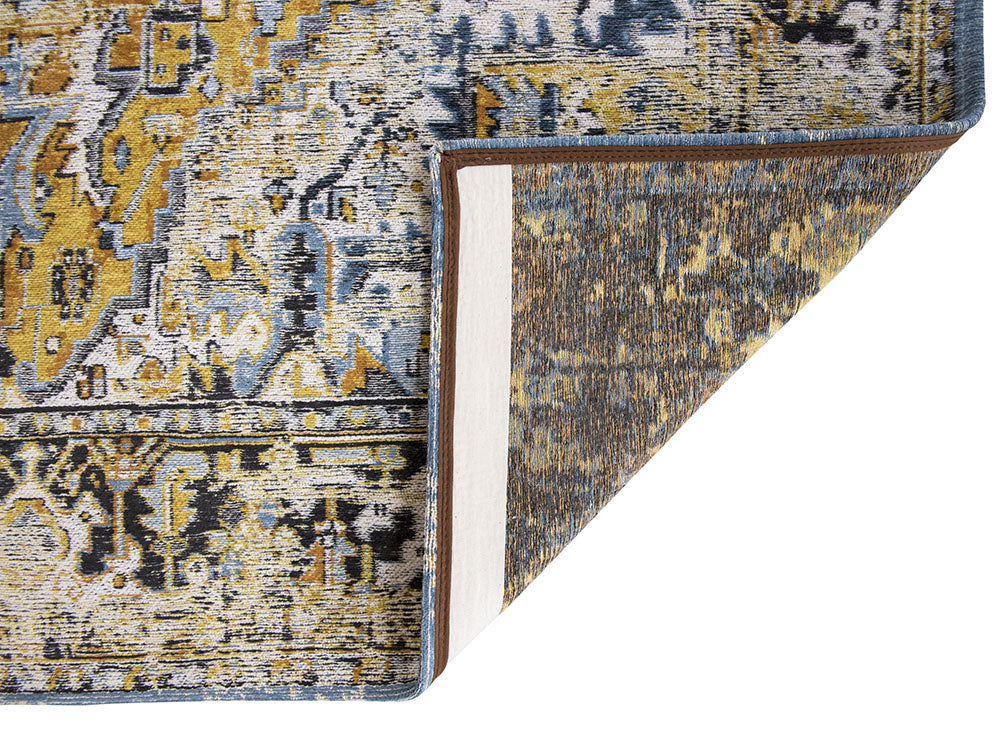 Heriz Amir Gold yellow-blue rug